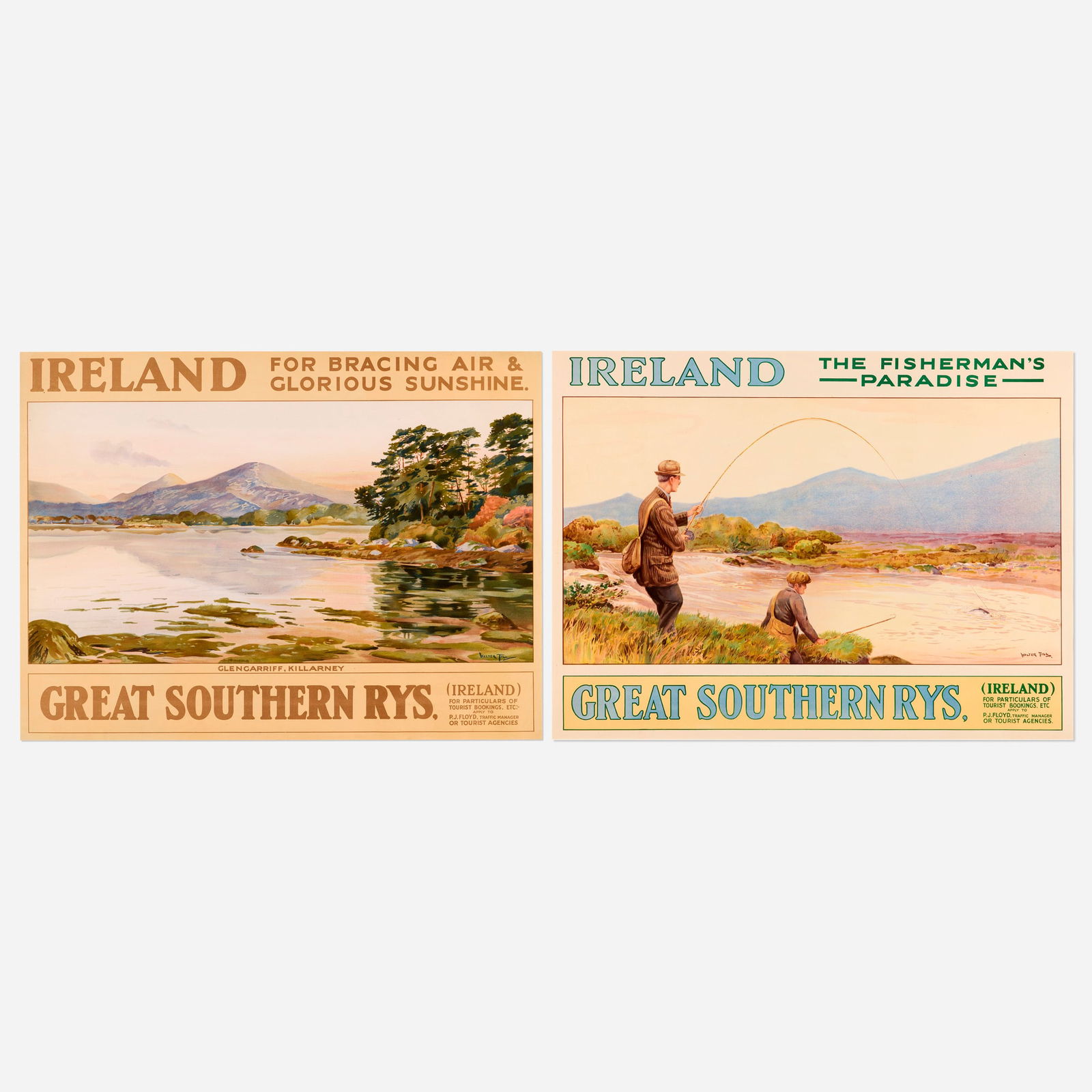 Walter Till, Ireland, Great Southern Rys travel poster (two works) (1 of 3)