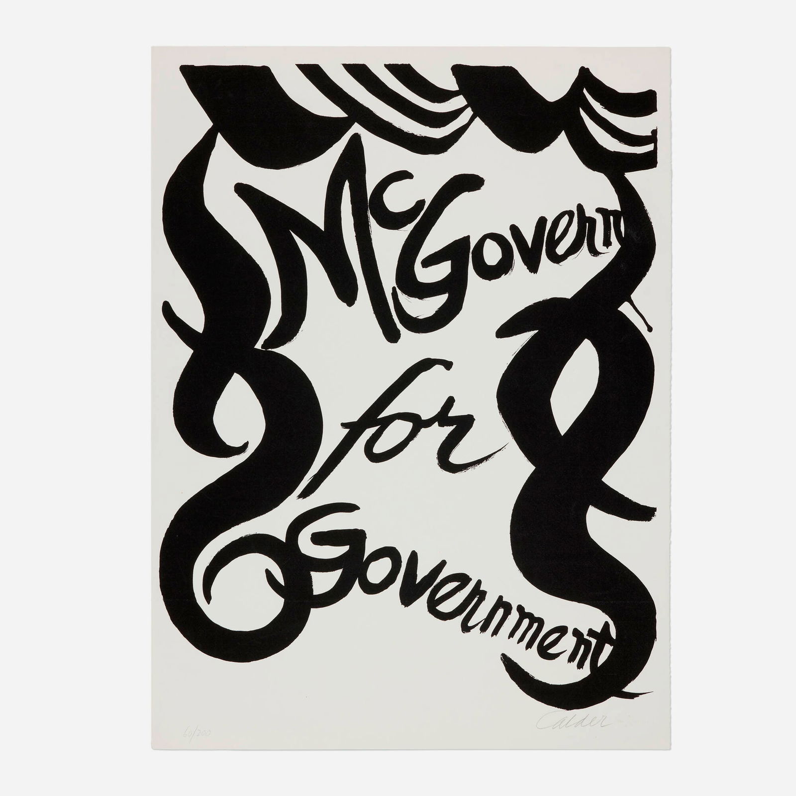 Alexander Calder, McGovern for McGovernment (1 of 3)