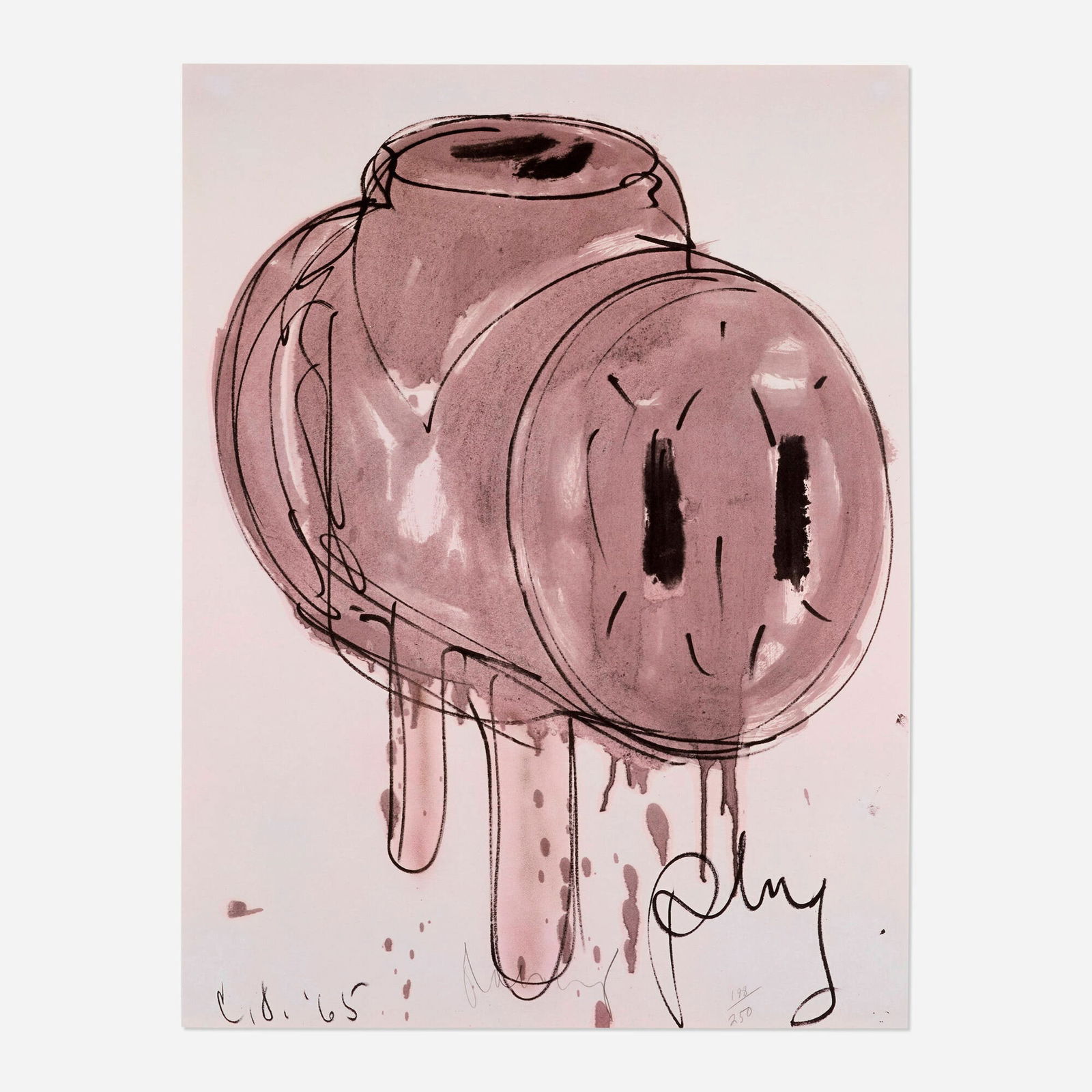 Claes Oldenburg, Sketch of a Three Way Plug (1 of 4)