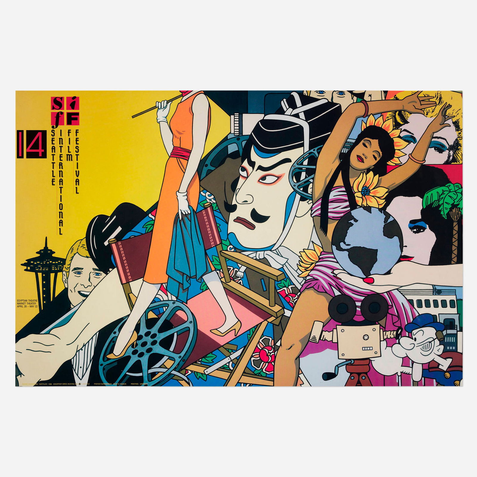 After Roger Shimomura, 14th Seattle International Film Festival poster (1 of 3)