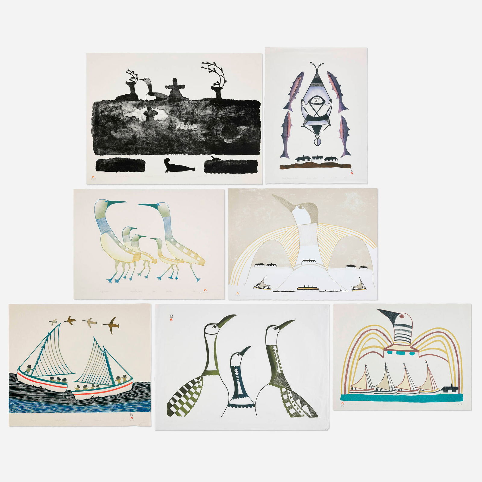 Pudlo Pudlat, Seven works (1 of 2)