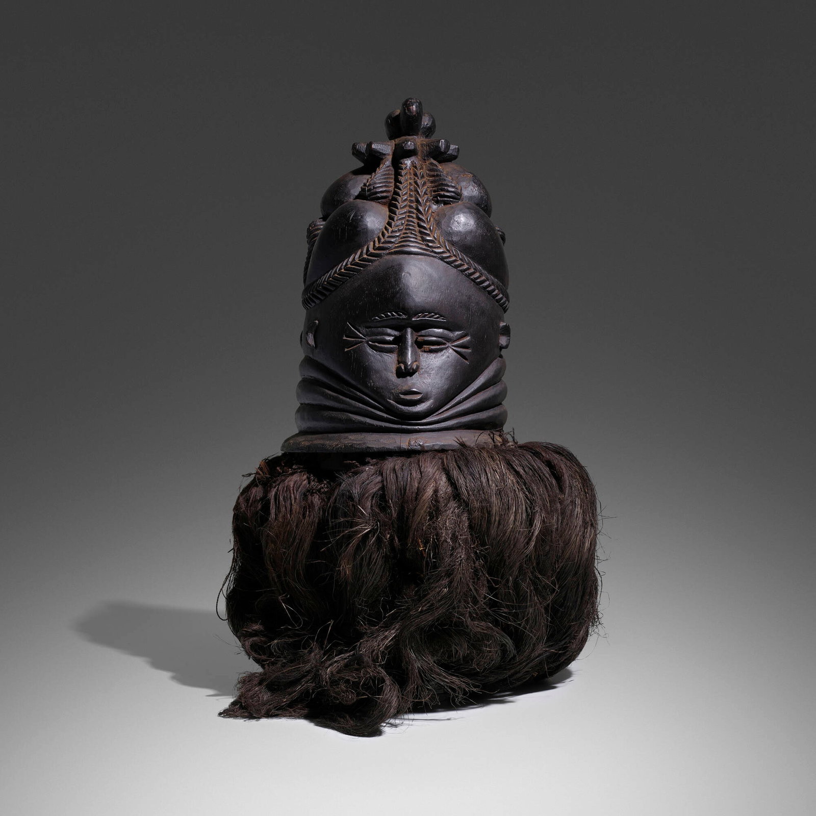 Mende artist, Sowei janus helmet mask (1 of 5)