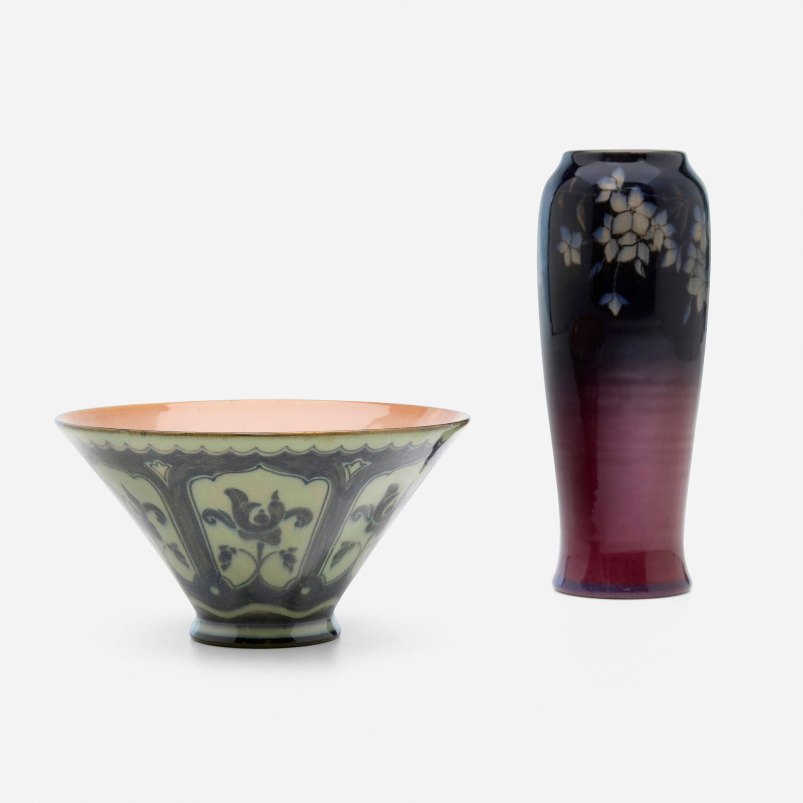 Rookwood Pottery, Vases with flowers, set of two (1 of 4)