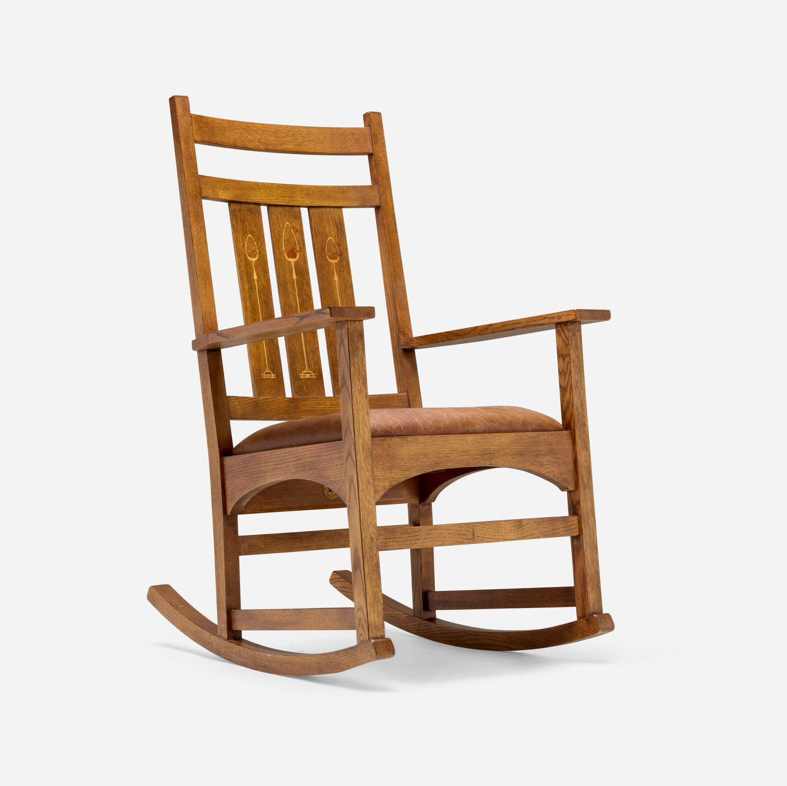 Stickley-Audi, Inlaid rocker (1 of 5)