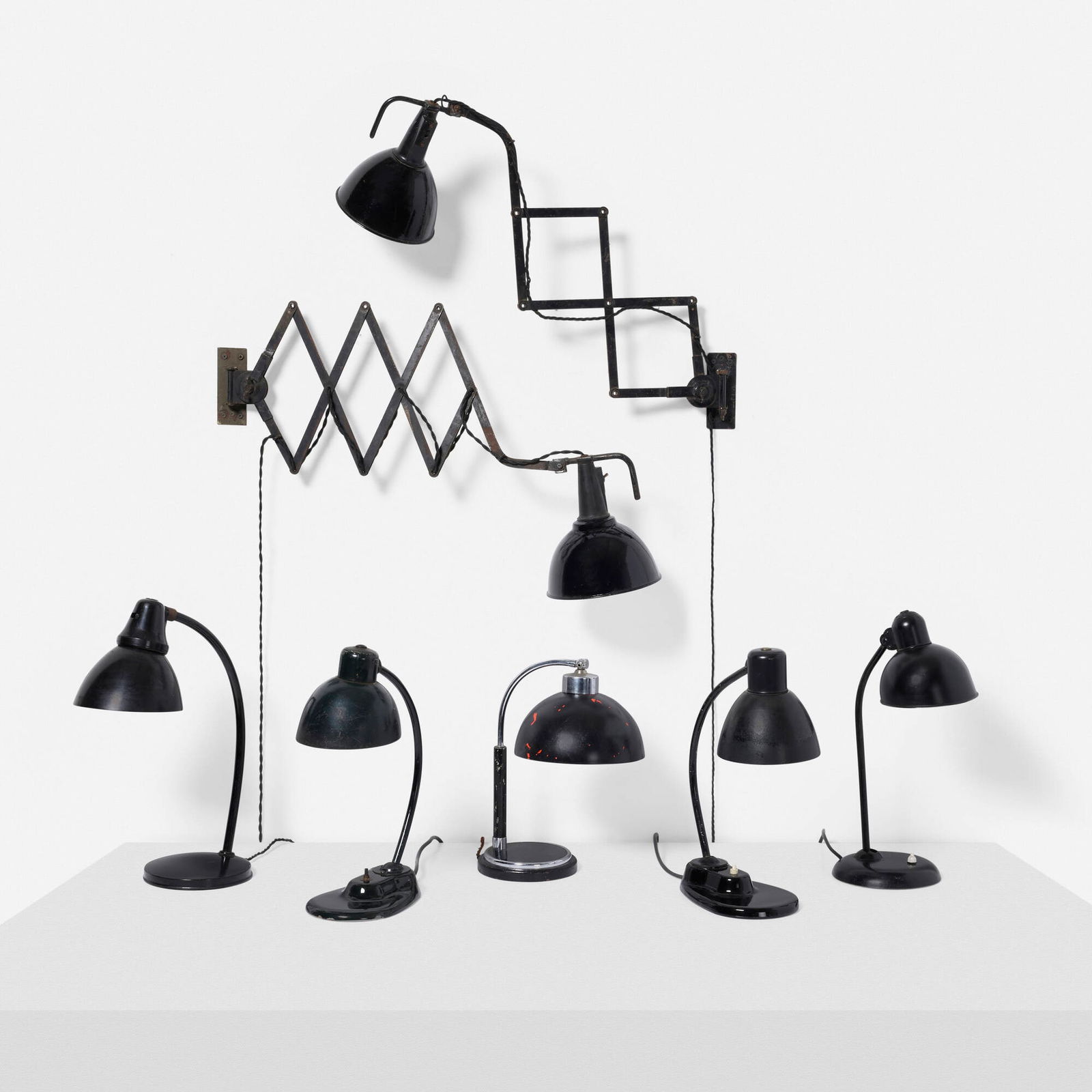 German, Collection of seven lamps (1 of 10)