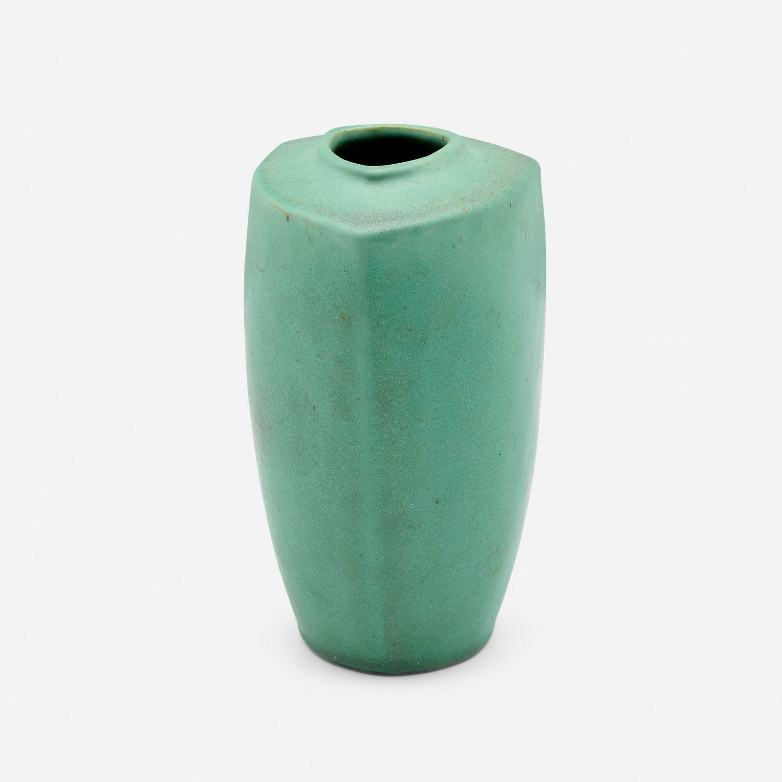 Fritz Albert for Teco Pottery, Vase, model 336: Fritz Albert for Teco Pottery Vase, model 336 USA, c. 1904glazed earthenware 7.75 h x 4.375 dia in (20 x 11 cm) Twice impressed manufacturer's mark to underside 'Teco' and numbered '336'. <