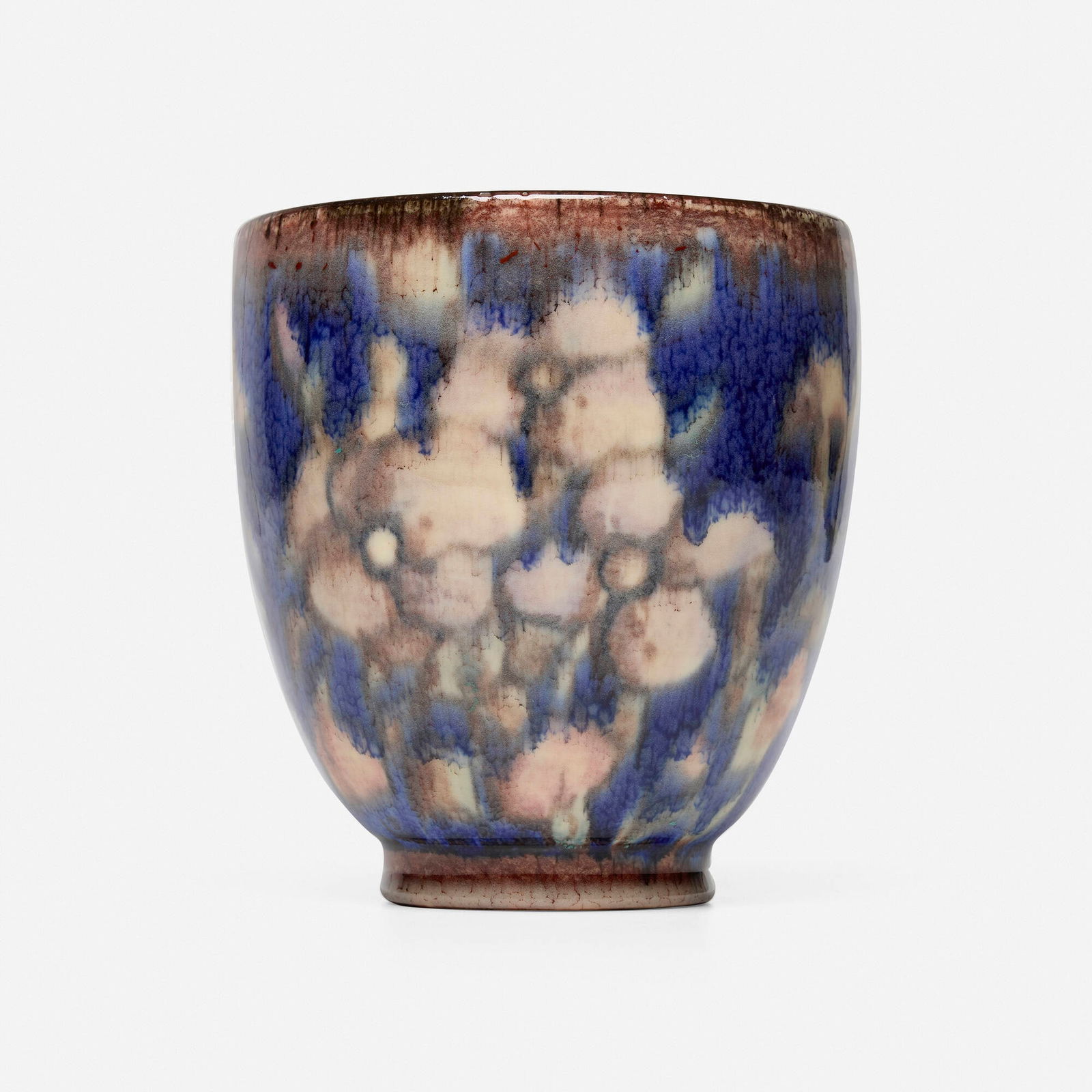 Jens Jensen for Rookwood Pottery, Decorated Porcelain vase with dogwood branches: Jens Jensen for Rookwood Pottery Decorated Porcelain vase with dogwood branches USA, 1931glazed porcelain 8 h x 7.5 dia in (20 x 19 cm) Vase features Rookwood's Anniversary Glaze to int