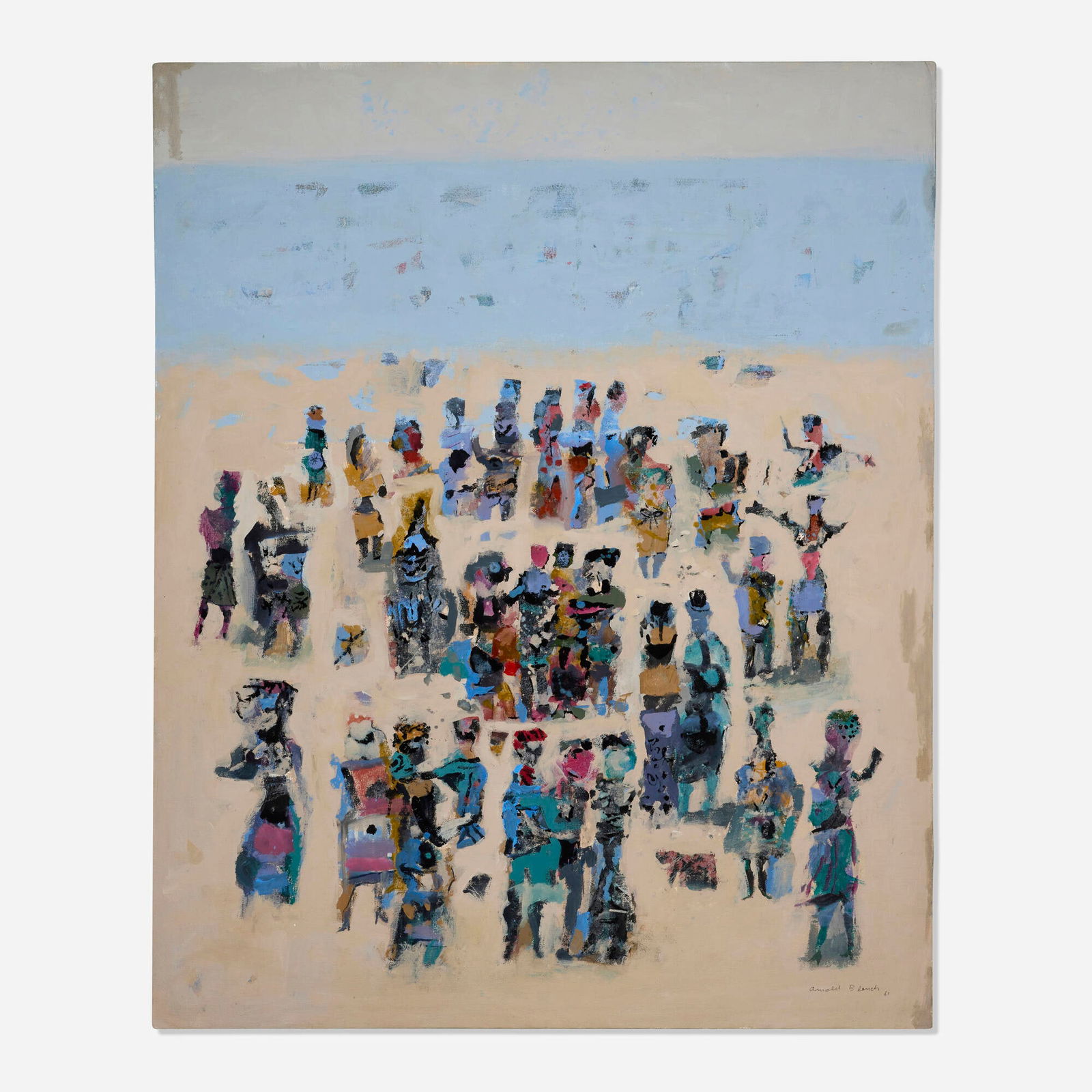 Arnold Blanch, Untitled (Figures by the Beach) (1 of 4)