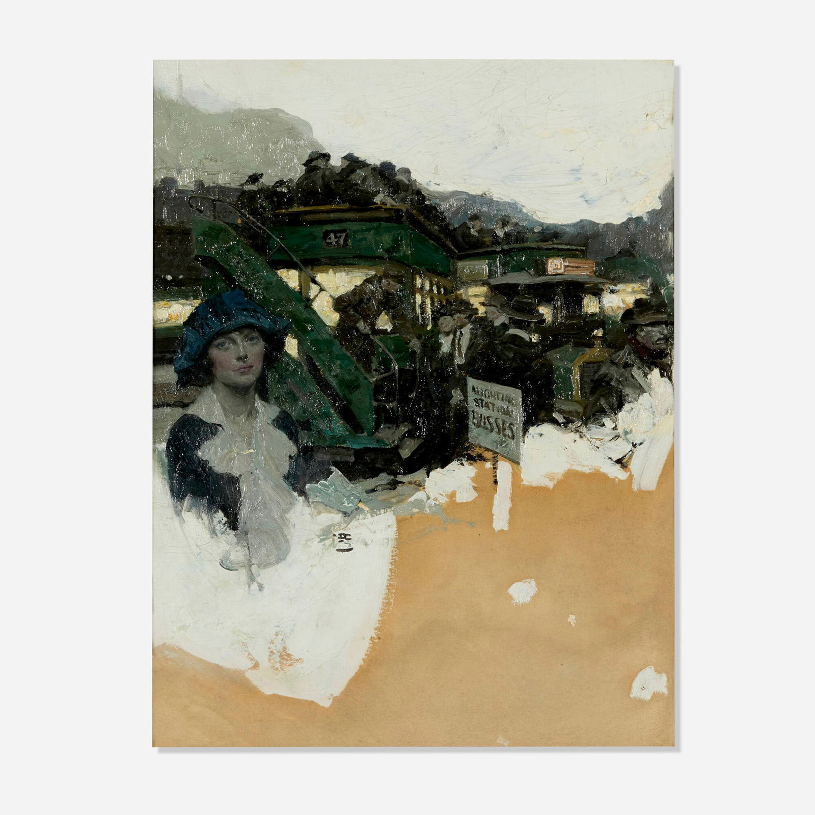 Dean Cornwell, Study for Find the Woman (Cosmopolitan Magazine illustration) (1 of 4)