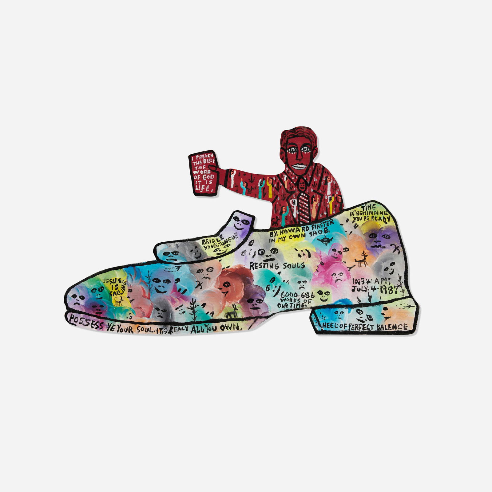 Howard Finster, In My Own Shoe (1 of 3)