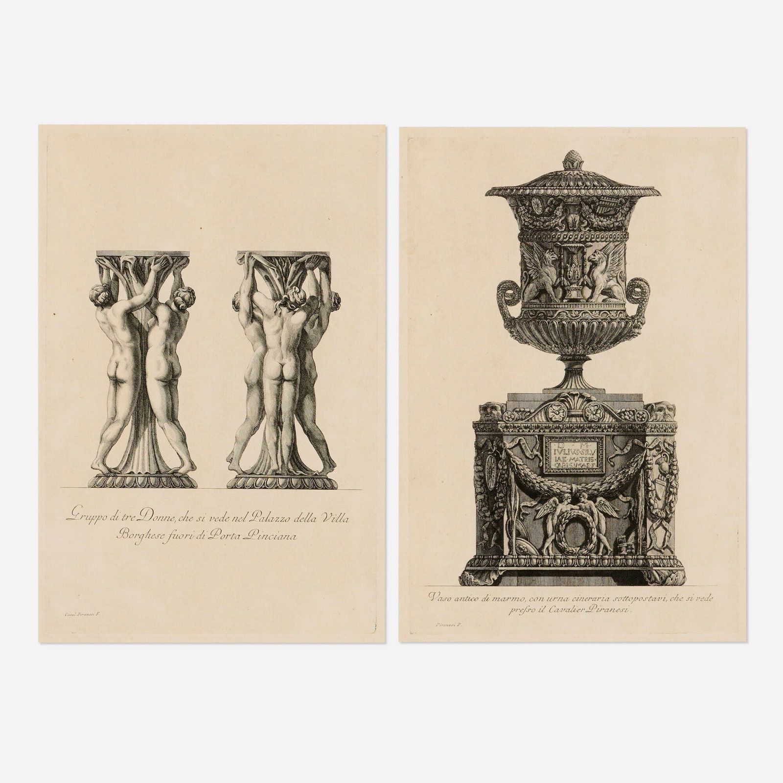 Giovanni Battista Piranesi, Two plates (1 of 3)