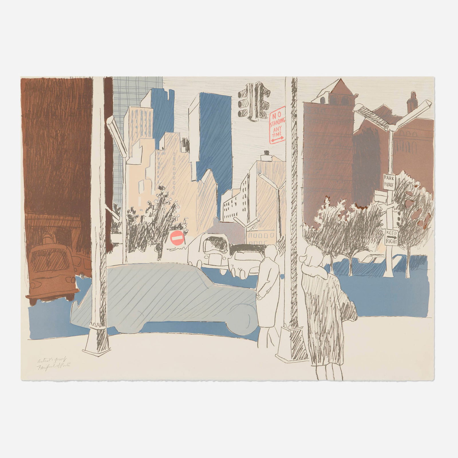 Fairfield Porter, New York Street Scene (1 of 3)
