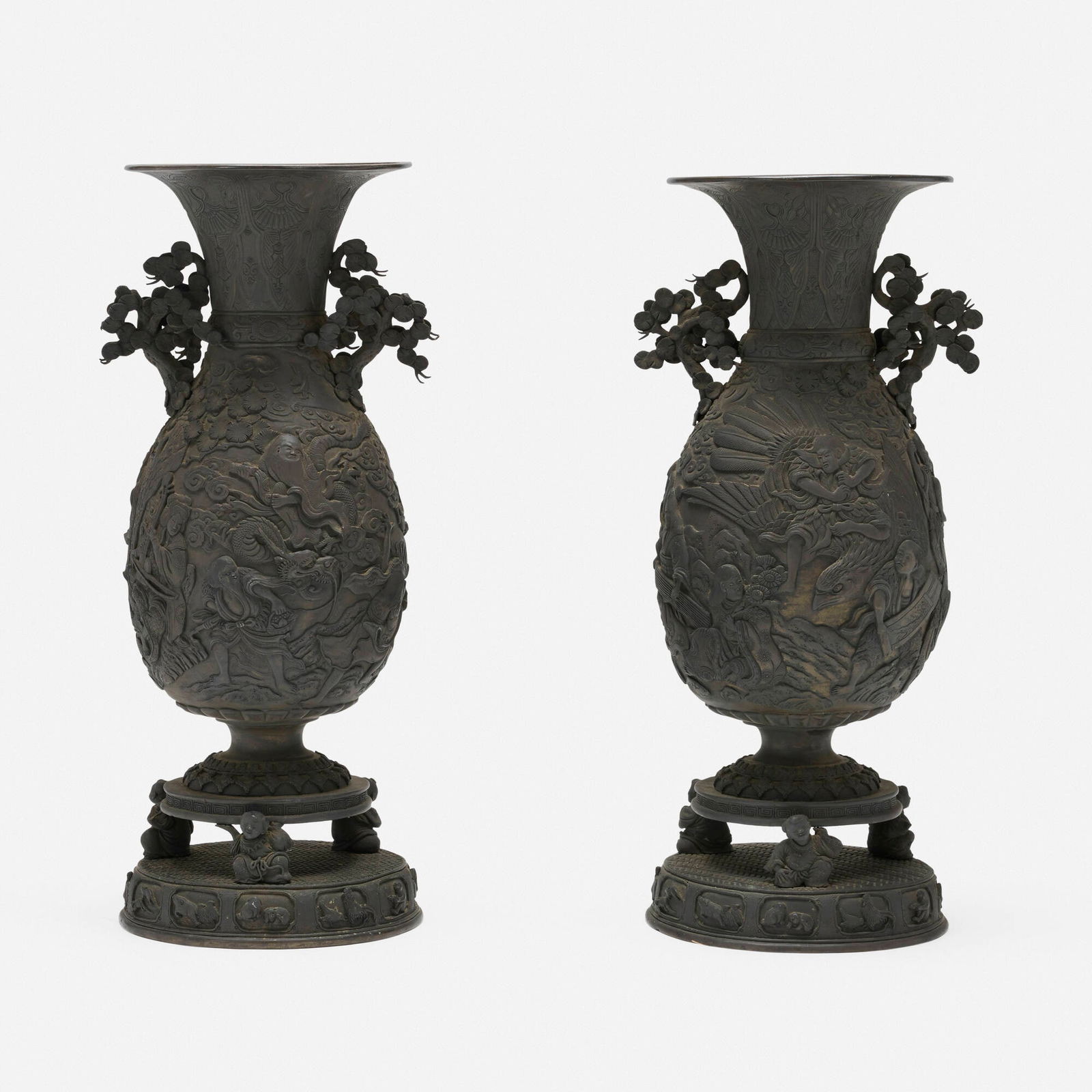 Japanese, Large vases, pair (1 of 3)