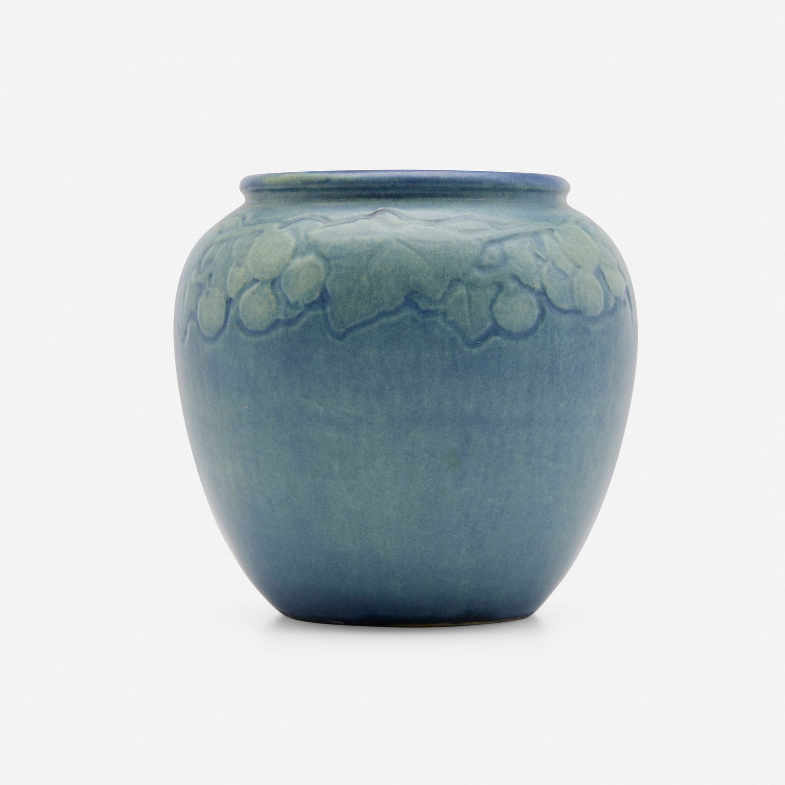 Sadie Irvine for Newcomb College Pottery, Transitional vase with grapevine (1 of 4)