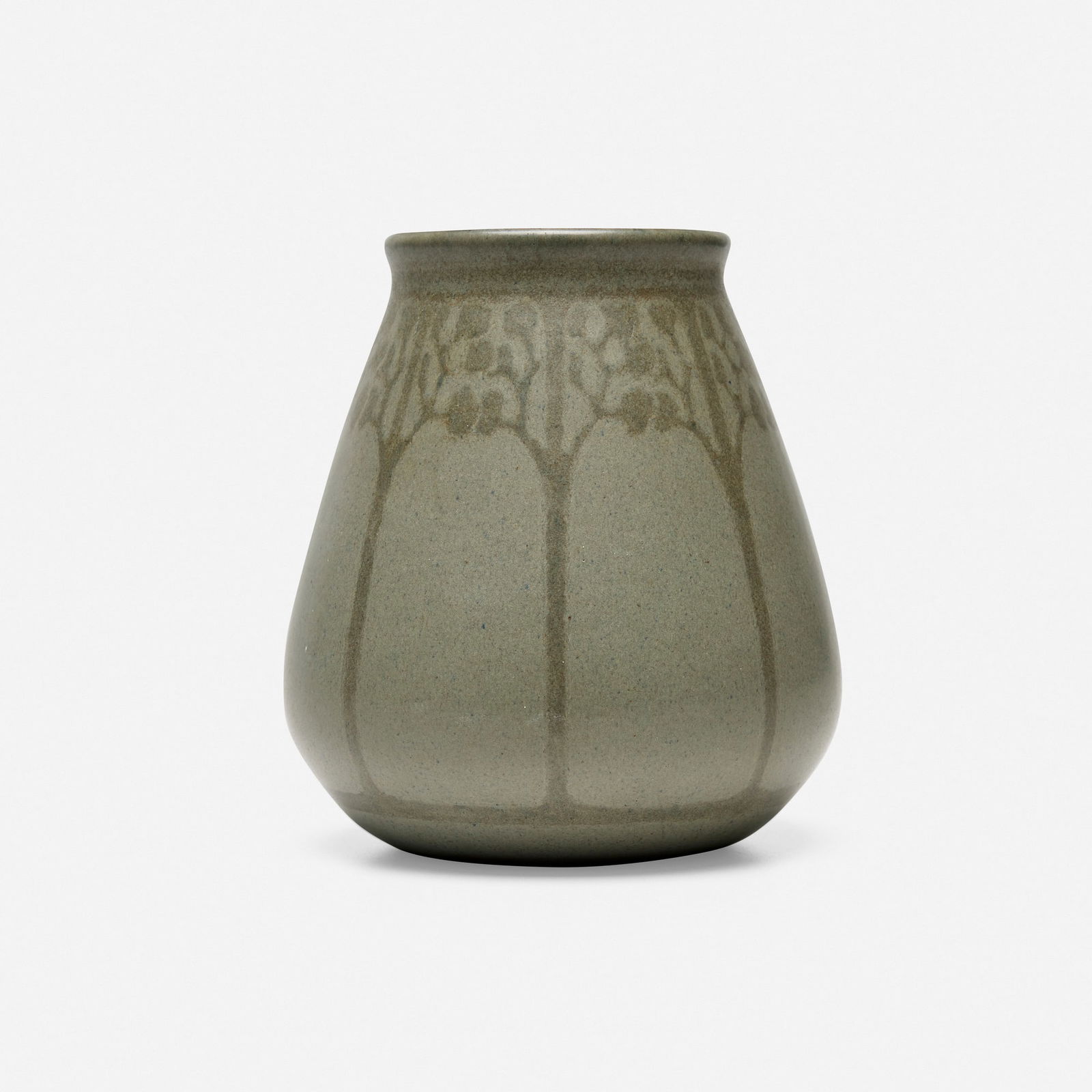 Arthur Hennessey and Sarah Tutt for Marblehead Pottery, Vase with stylized trees (1 of 3)