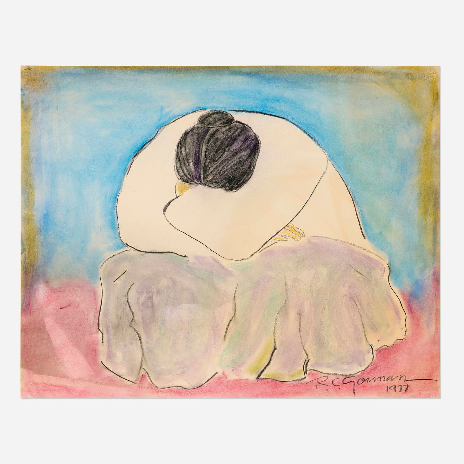 R.C. Gorman, Untitled (Woman Resting) (1 of 3)