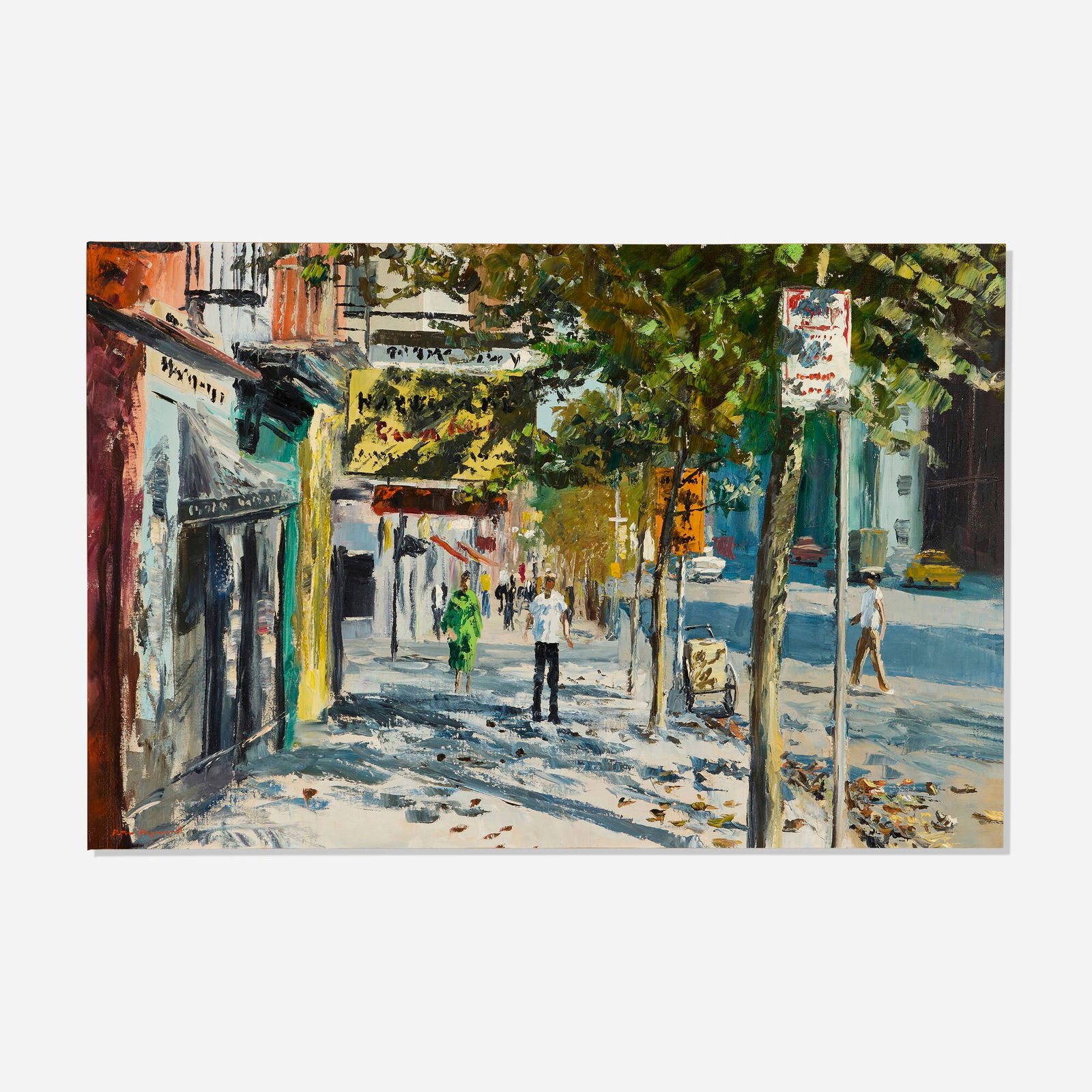 Peter Hayward, Third Ave After the E: Peter Hayward Third Ave After the E oil on canvas 24 h x 36 w in (61 x 91 cm) Signed to lower left 'Peter Hayward'. Provenance: Grand Central Art Galleries, New York | Privat