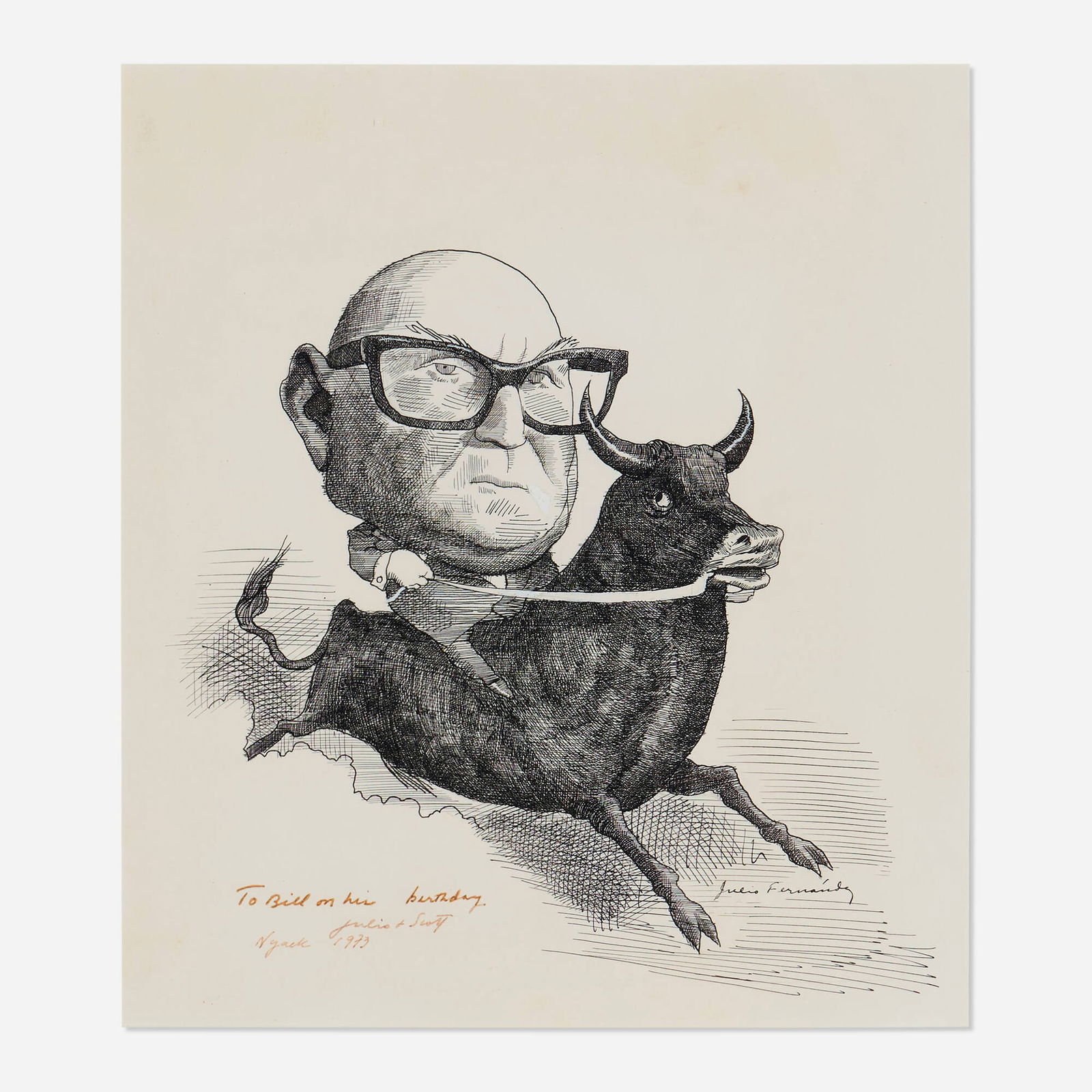 Julio Larraz, Loeb Is Bullish (1 of 4)