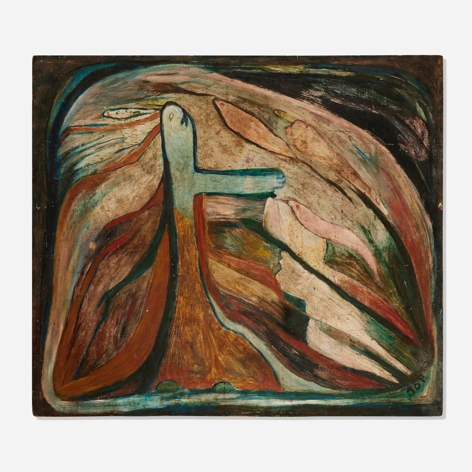 Jon Serl, Prima: Jon Serl Prima oil on paperboard 42.25 h x 48 w in (107 x 122 cm) Signed to lower right 'Jon'. Titled and inscribed to verso 'Prima N34'. Provenance: Gift from the artist to