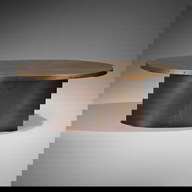 Studio Giancarlo Valle, Dining table: Studio Giancarlo Valle Dining table USA, 2020patinated brass and bronze over wood 30 h x 78 w x 50 d in (76 x 198 x 127 cm) Provenance: Acquired directly from Studio Giancarlo