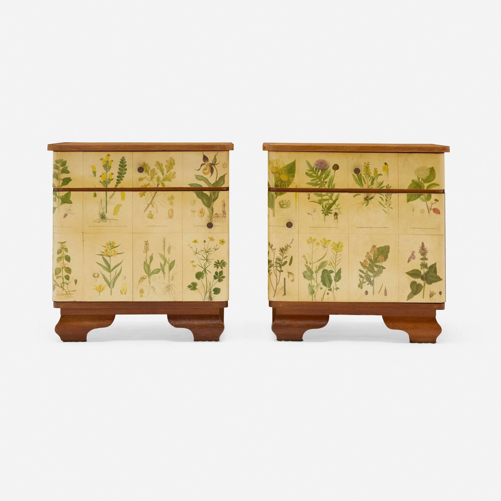 Swedish, Flora nightstands, pair (1 of 4)
