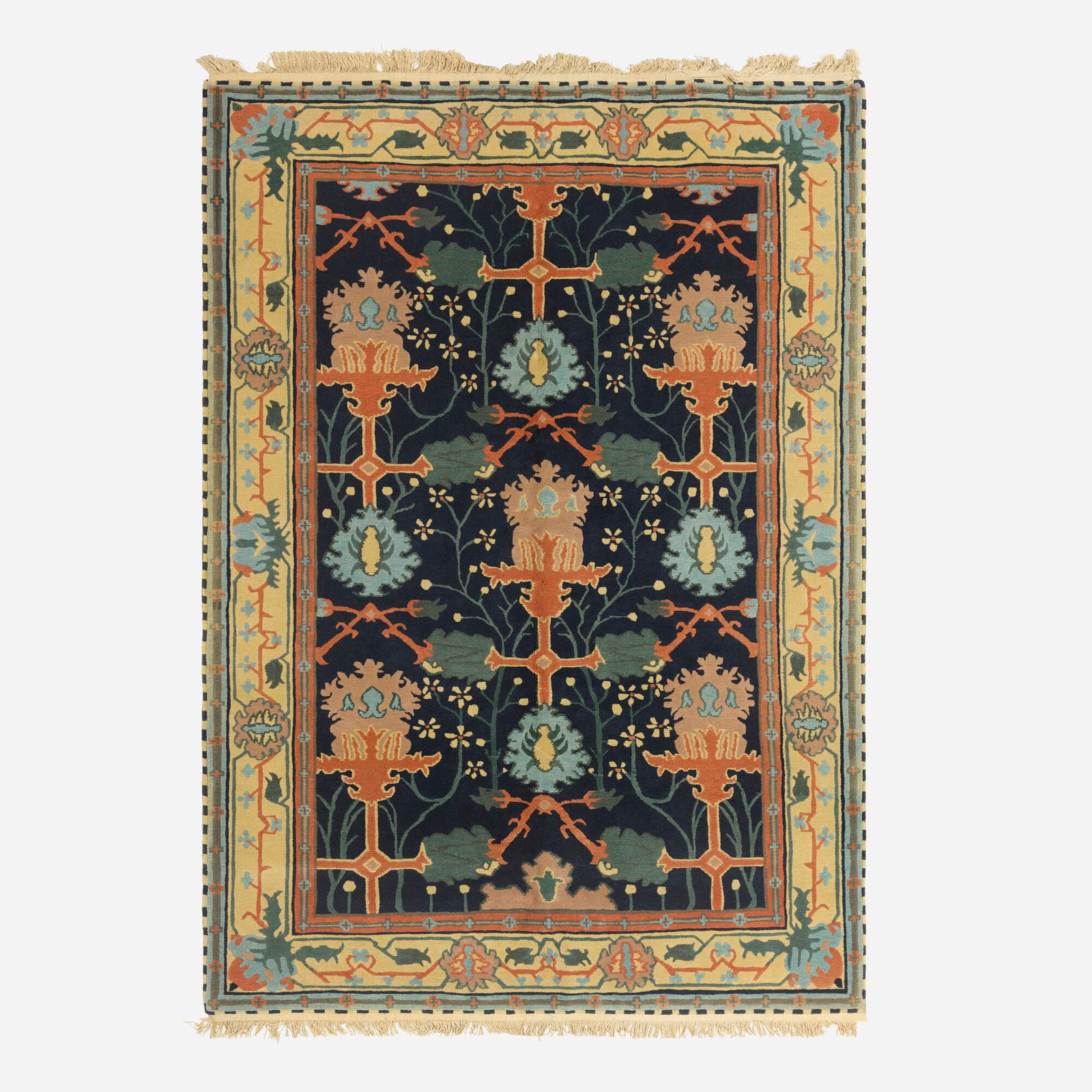 In the manner of Gavin Morton, Medium pile carpet: In the manner of Gavin Morton Medium pile carpet 21st centuryhand-knotted wool 6' x 8'7" in (183 x 263 cm) This work will ship from Lambertville, New Jersey.