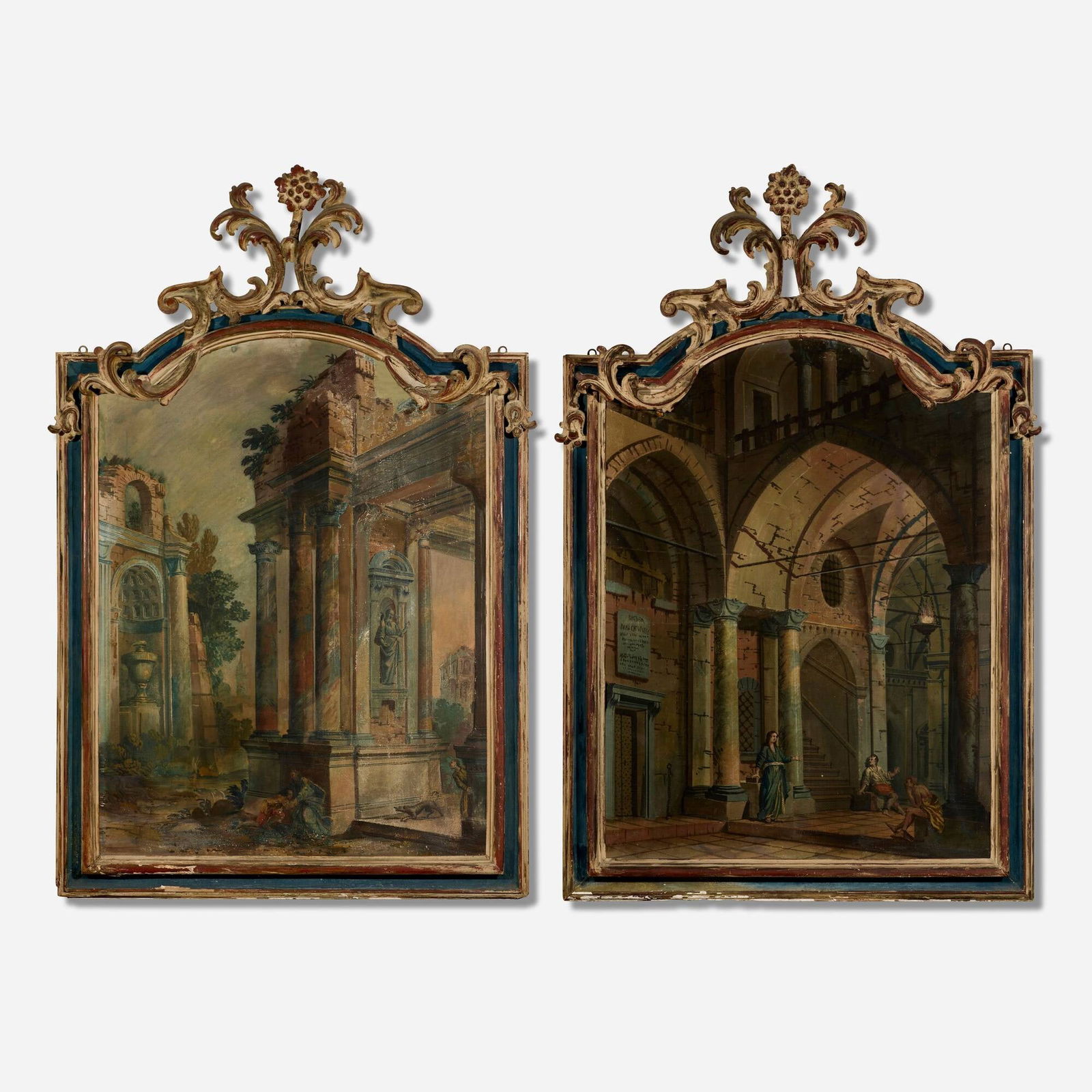 Continental, Grand Tour scenes, pair (1 of 2)