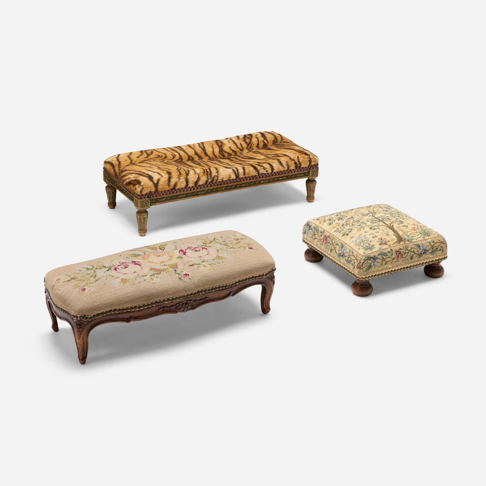 European, Collection of three footstools (1 of 4)