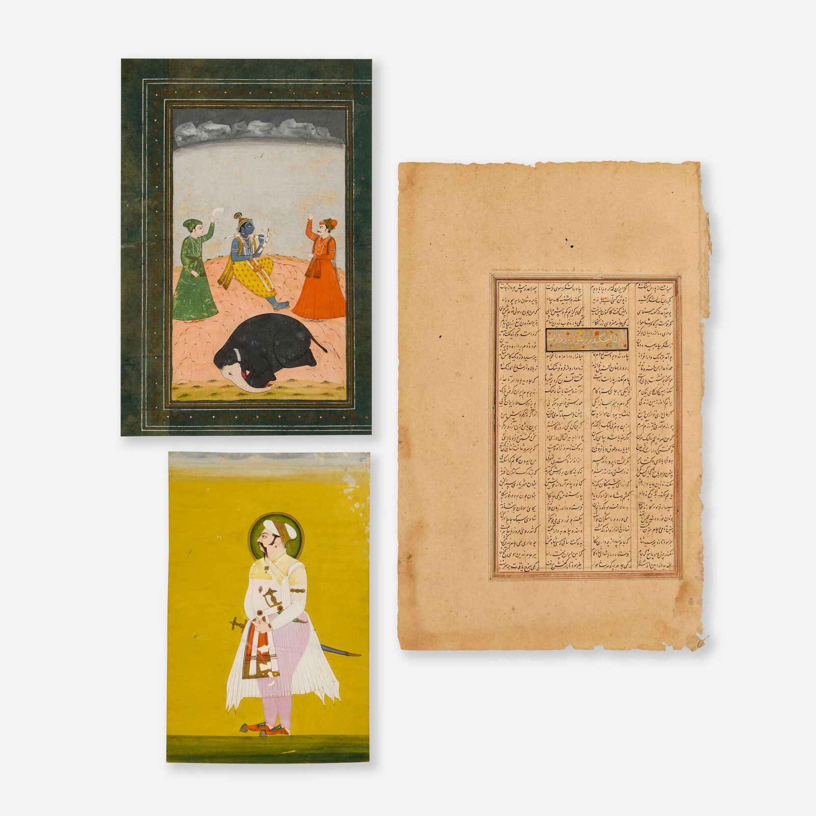 Indian, Miniatures, set of two (1 of 3)