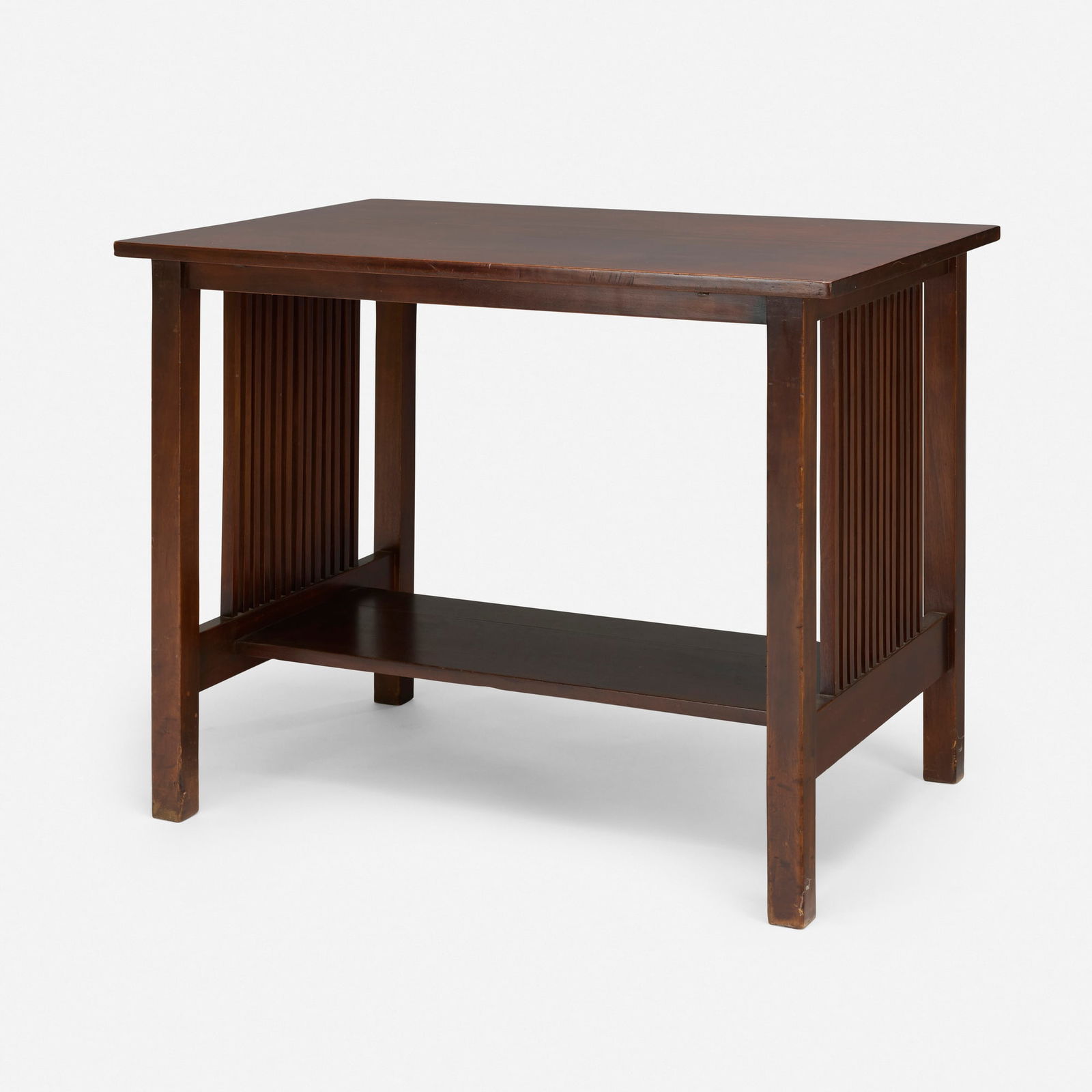 Gustav Stickley, Spindle library table, model 655 (1 of 3)