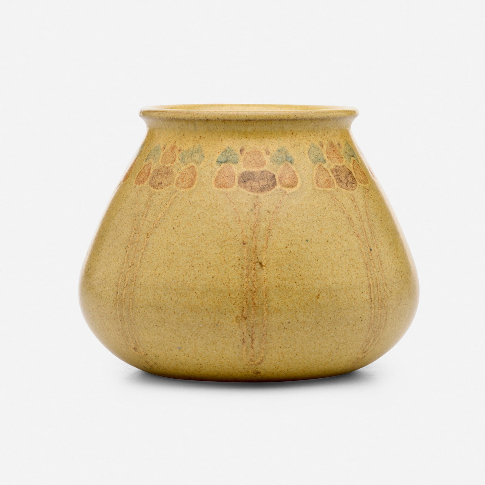 Arthur Hennessey and Sarah Tutt for Marblehead Pottery, Vase with conventionalized flowers (1 of 4)