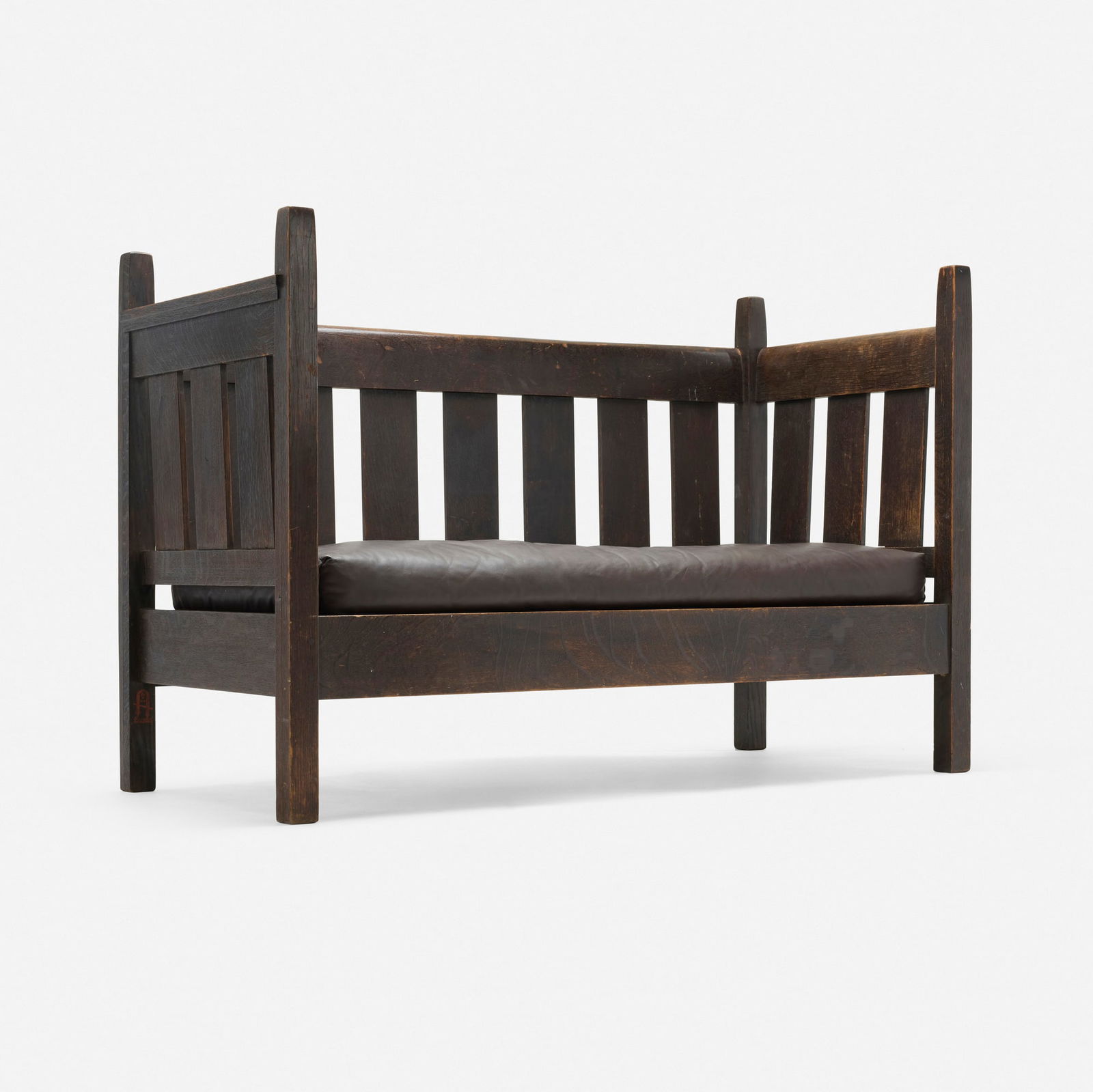 Gustav Stickley, Settle, model 206 (1 of 6)