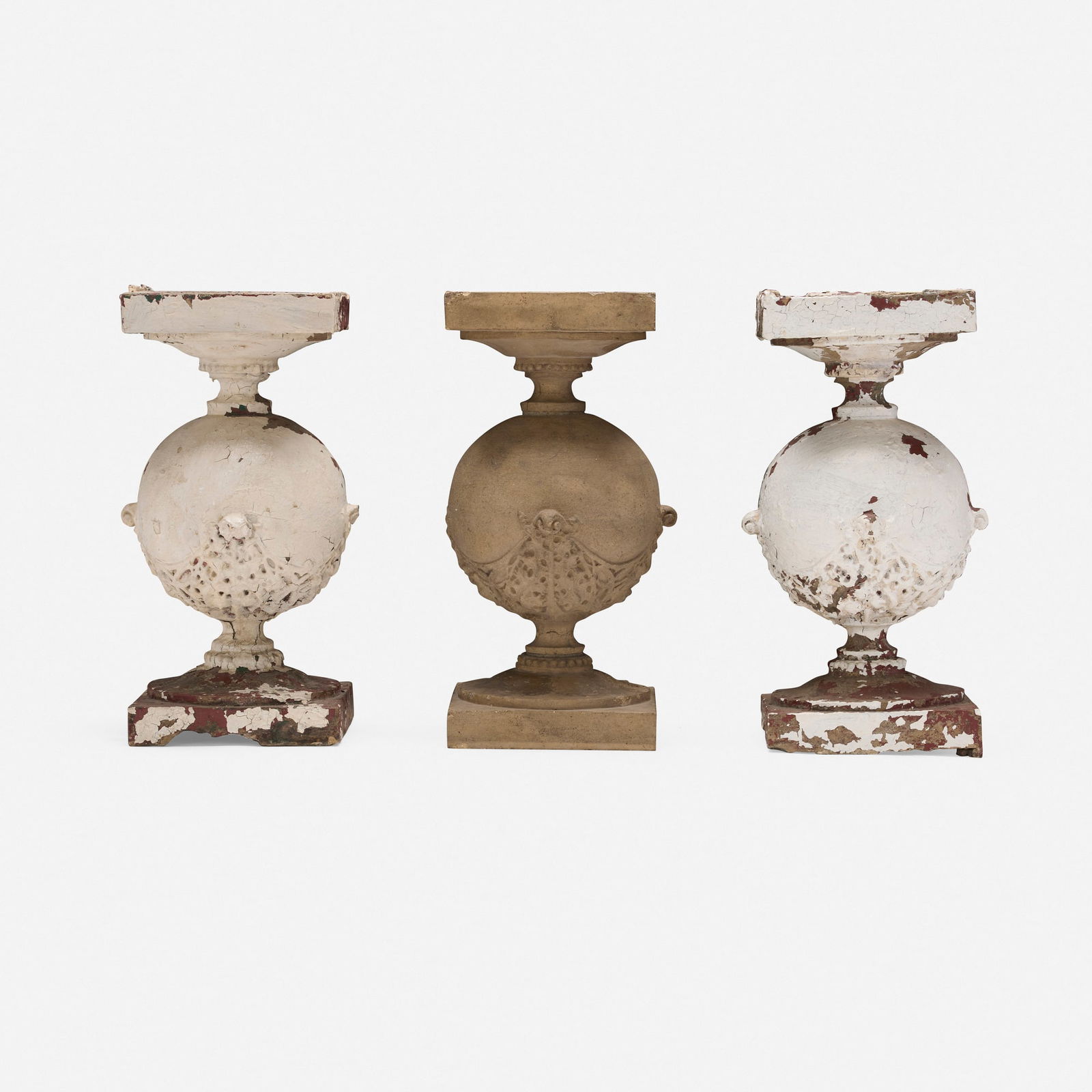 Frank Lloyd Wright, Balusters from the Robert W. Roloson Rowhouses, Chicago, set of three (1 of 4)