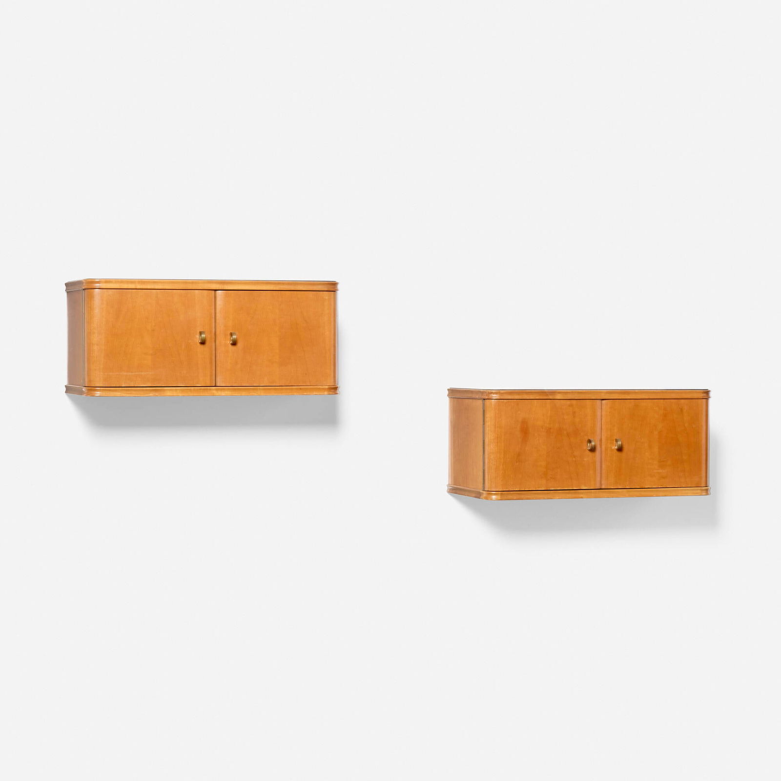 Italian, Wall-mounted nightstands, pair (1 of 3)