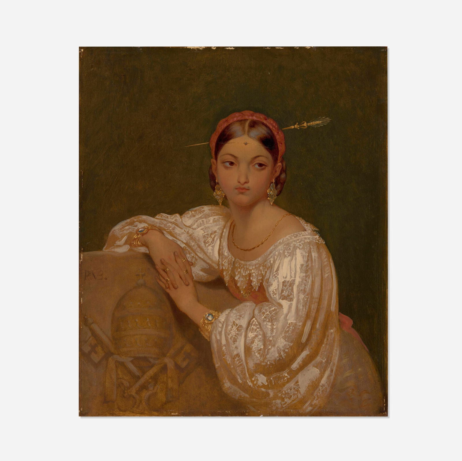 Continental School, Portrait of a Lady (1 of 3)