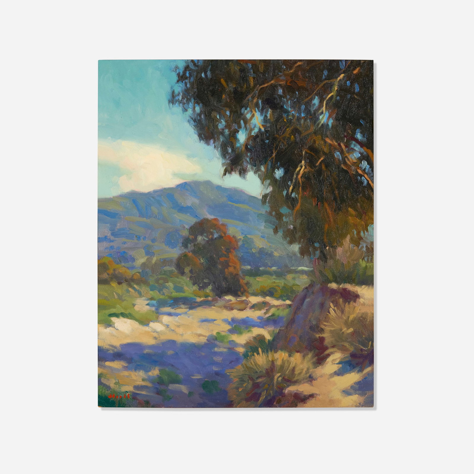 Gregory Hull, Arroyo Seco: Gregory Hull Arroyo Seco 1996 oil on canvas board 20 h x 16 w in (51 x 41 cm) Signed to lower left 'Hull'. Titled and dated to verso '#626 Arroyo Seco 1996'. Provenance: The Redfern Gallery,