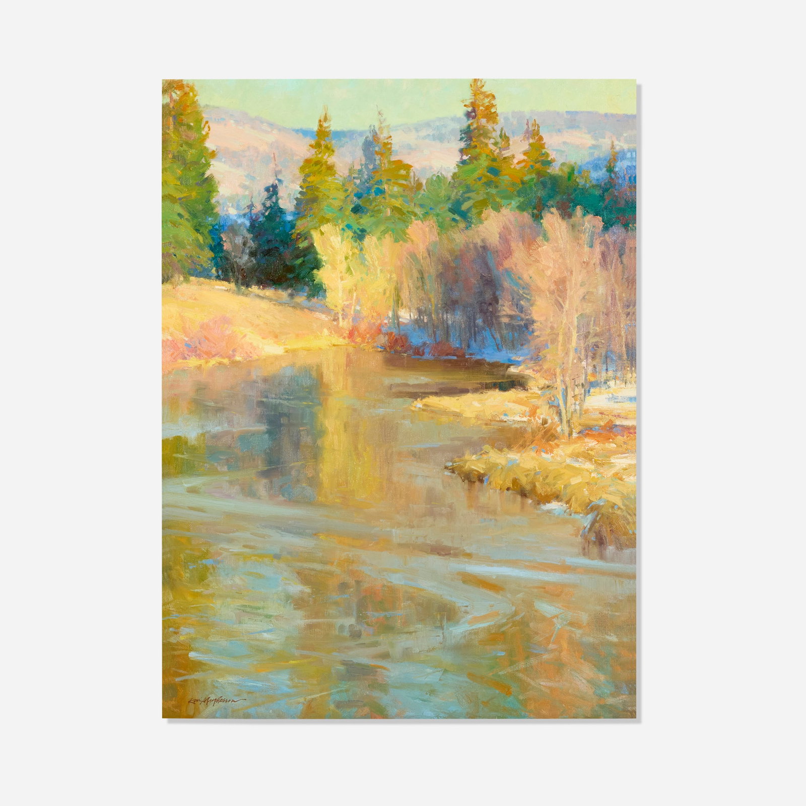 Kevin Macpherson, Thin Ice: Kevin Macpherson Thin Ice oil on canvas 40 h x 30.5 w in (102 x 77 cm) Signed to lower left 'Kevin Macpherson'. Signed and titled to verso 'Thin Ice Kevin Macpherson'. Provenance: Collection of