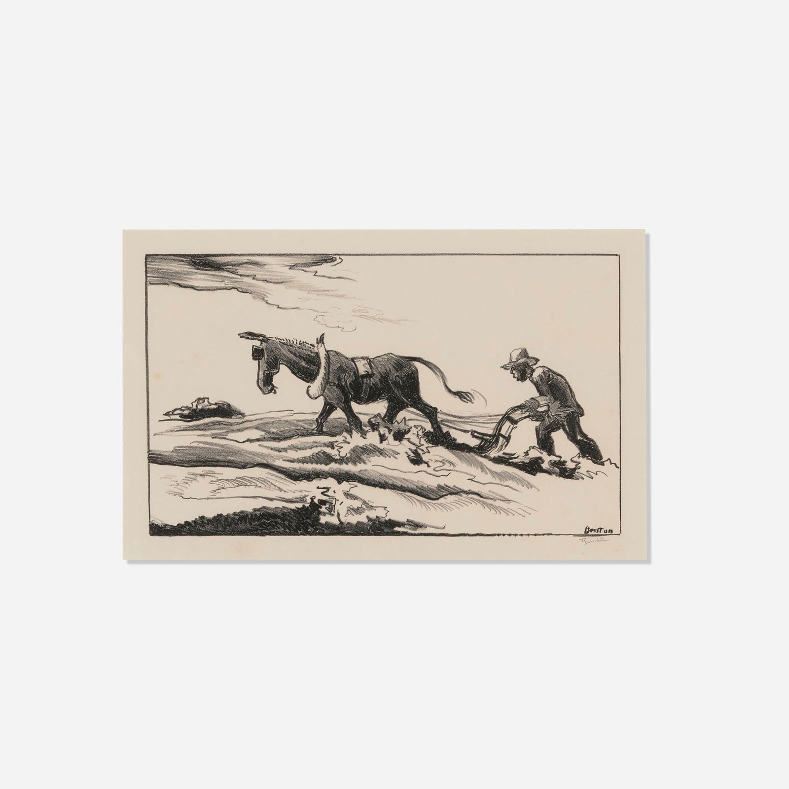 Thomas Hart Benton, Plowing it Under (1 of 4)