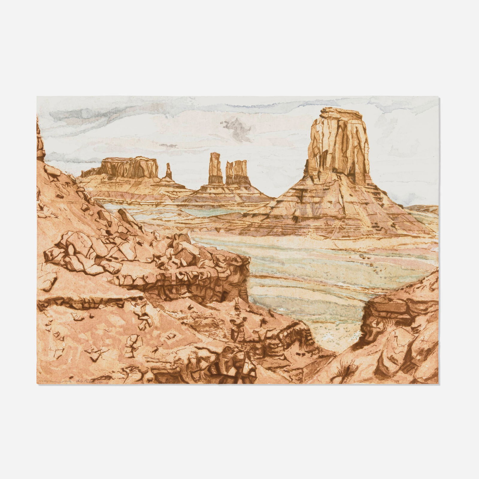 Philip Pearlstein, Monument Valley (1 of 3)