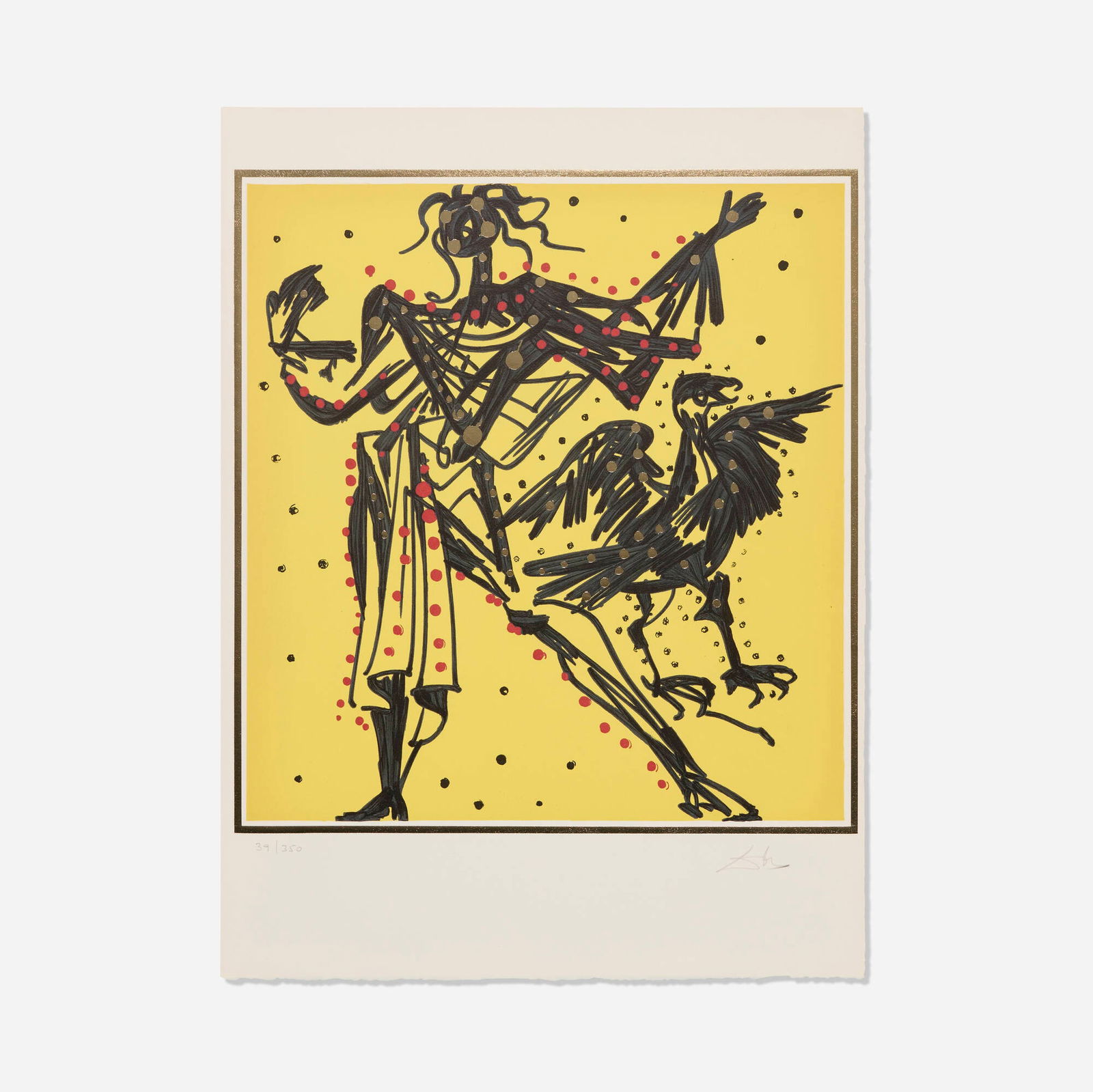 Salvador Dali, John (from the Twelve Apostles Suite (The Knights of the Round Table Suite)): Salvador Dali John (from the Twelve Apostles Suite (The Knights of the Round Table Suite)) 1972lithograph in colors with embossing and foil on Arches image: 19.375 h x 18 w in (49 x 46 cm) sheet: