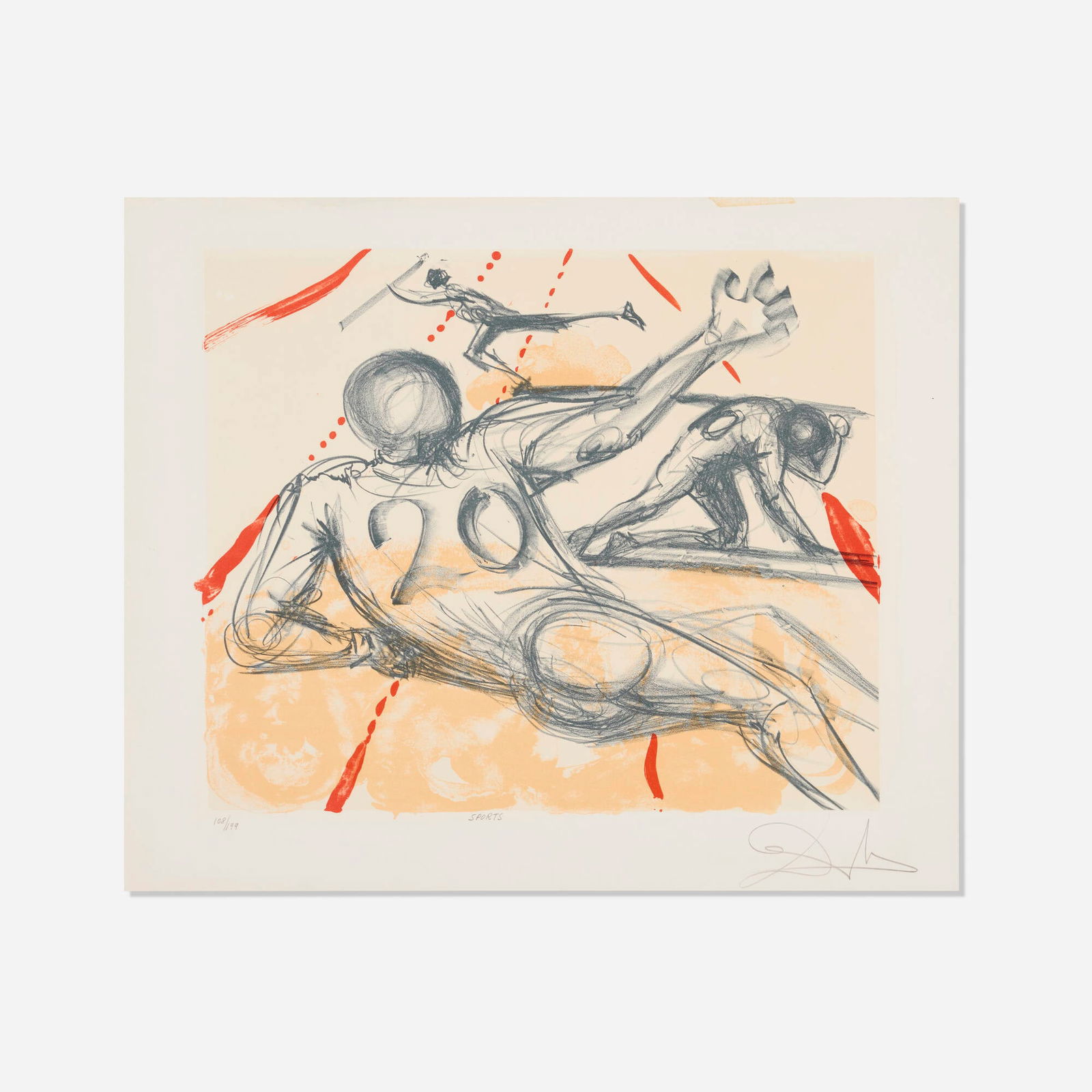 Salvador Dali, Sports (from the Sports entendre portfolio) (1 of 3)