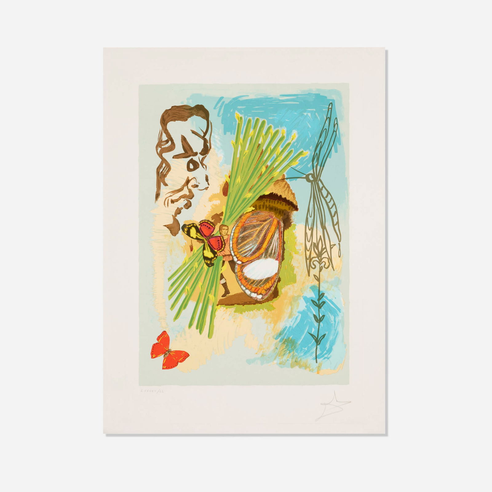 Salvador Dali, The Overseer (from the Ivanhoe portfolio): Salvador Dali The Overseer (from the Ivanhoe portfolio) 1978lithograph in colors on Arches image: 23 h x 16 w in (58 x 41 cm) sheet: 29.375 h x 21.375 w in (75 x 54 cm) Signed and numbered