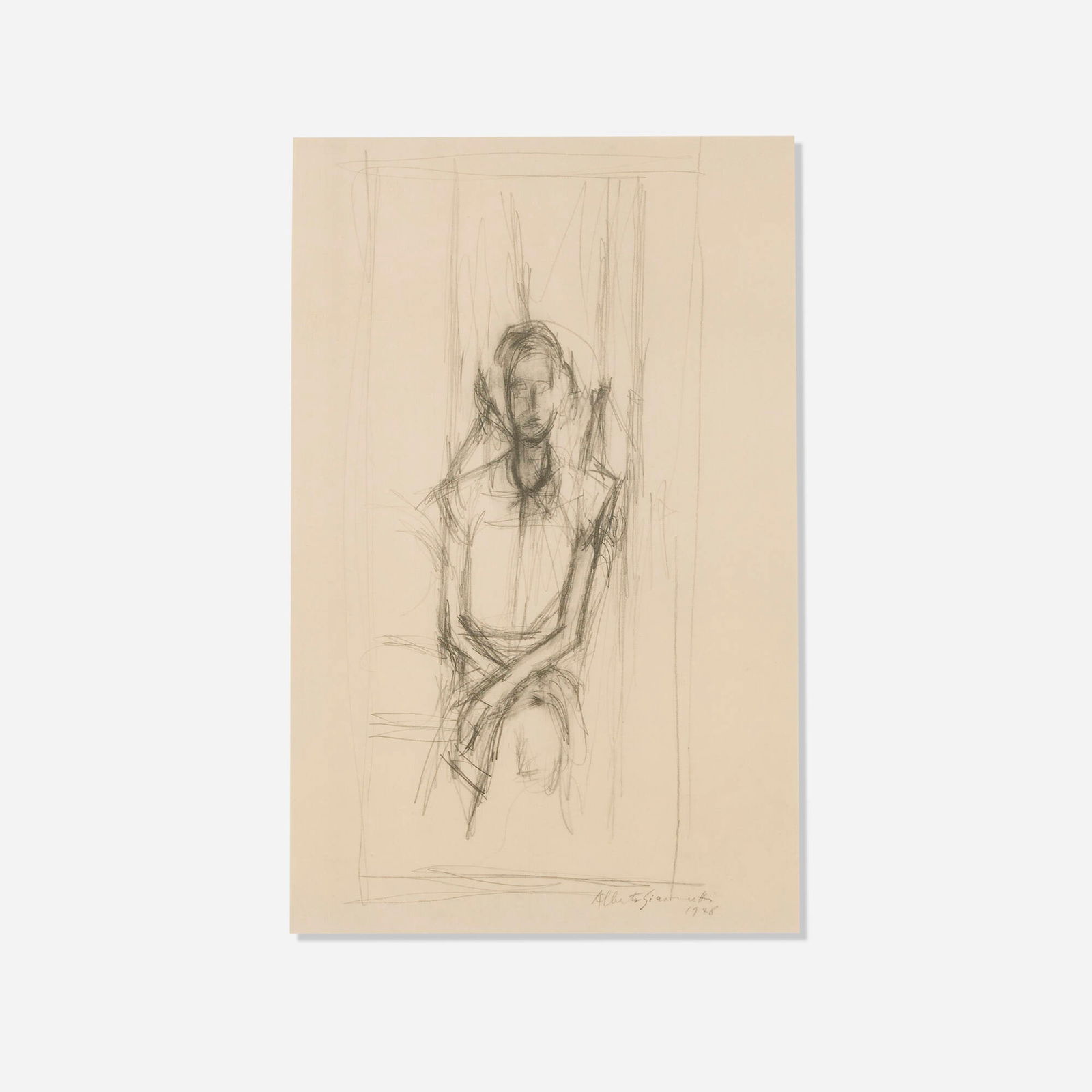 Alberto Giacometti, Plate from Forty-Five Drawings by Giacometti (1 of 4)
