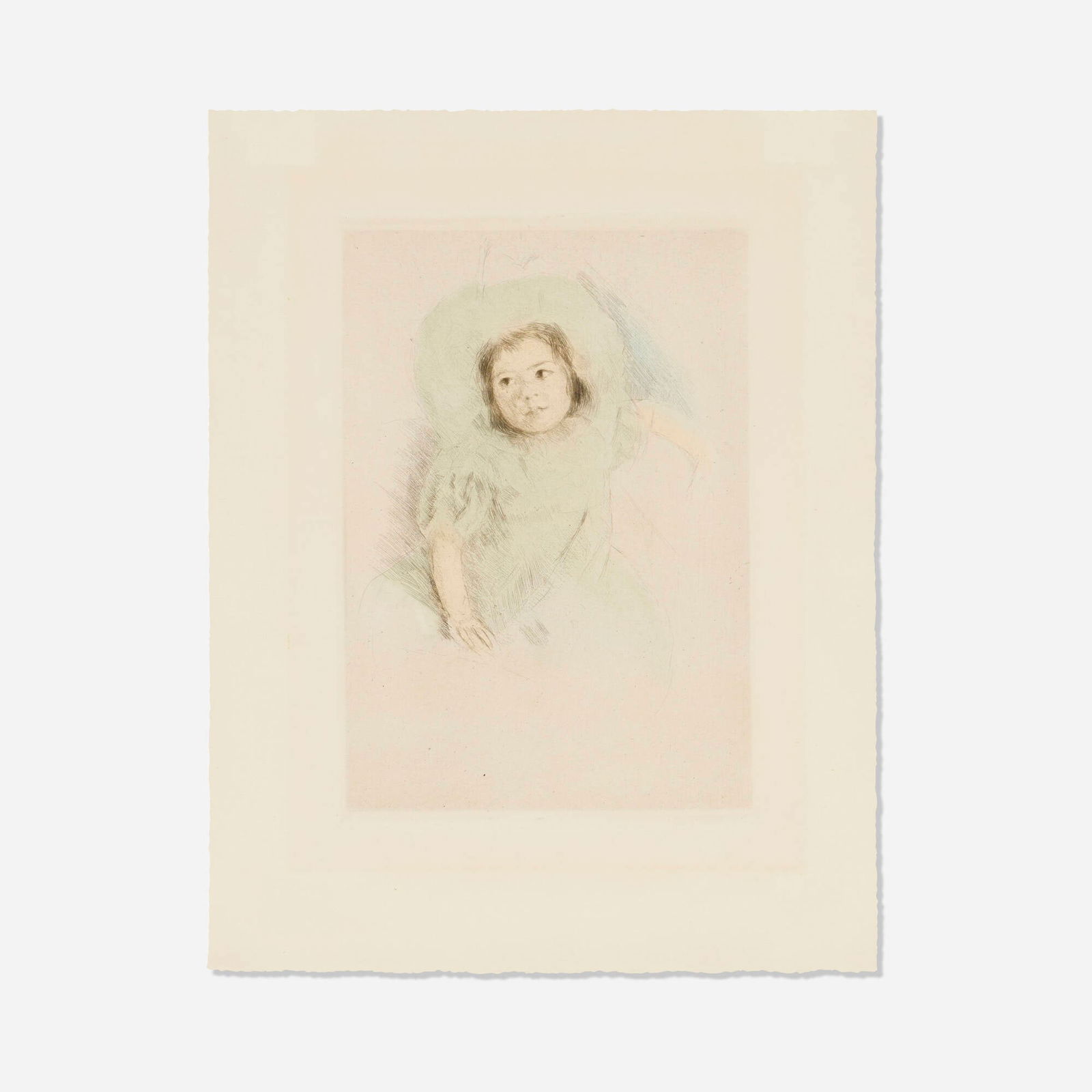 Mary Cassatt, Margot Wearing a Bonnet No.1 (1 of 3)