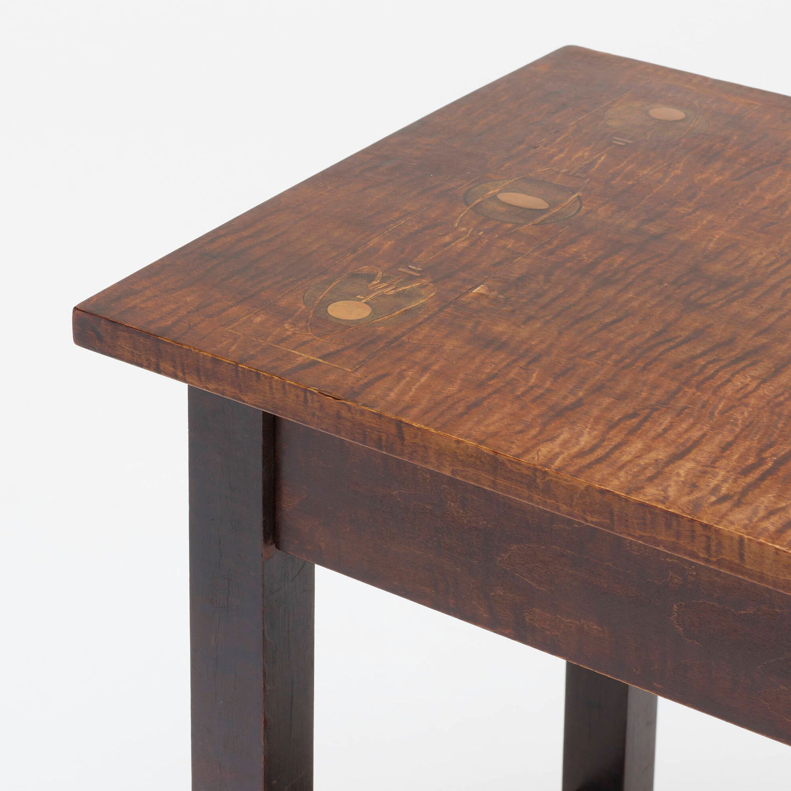 Gustav Stickley, Inlaid table - 5