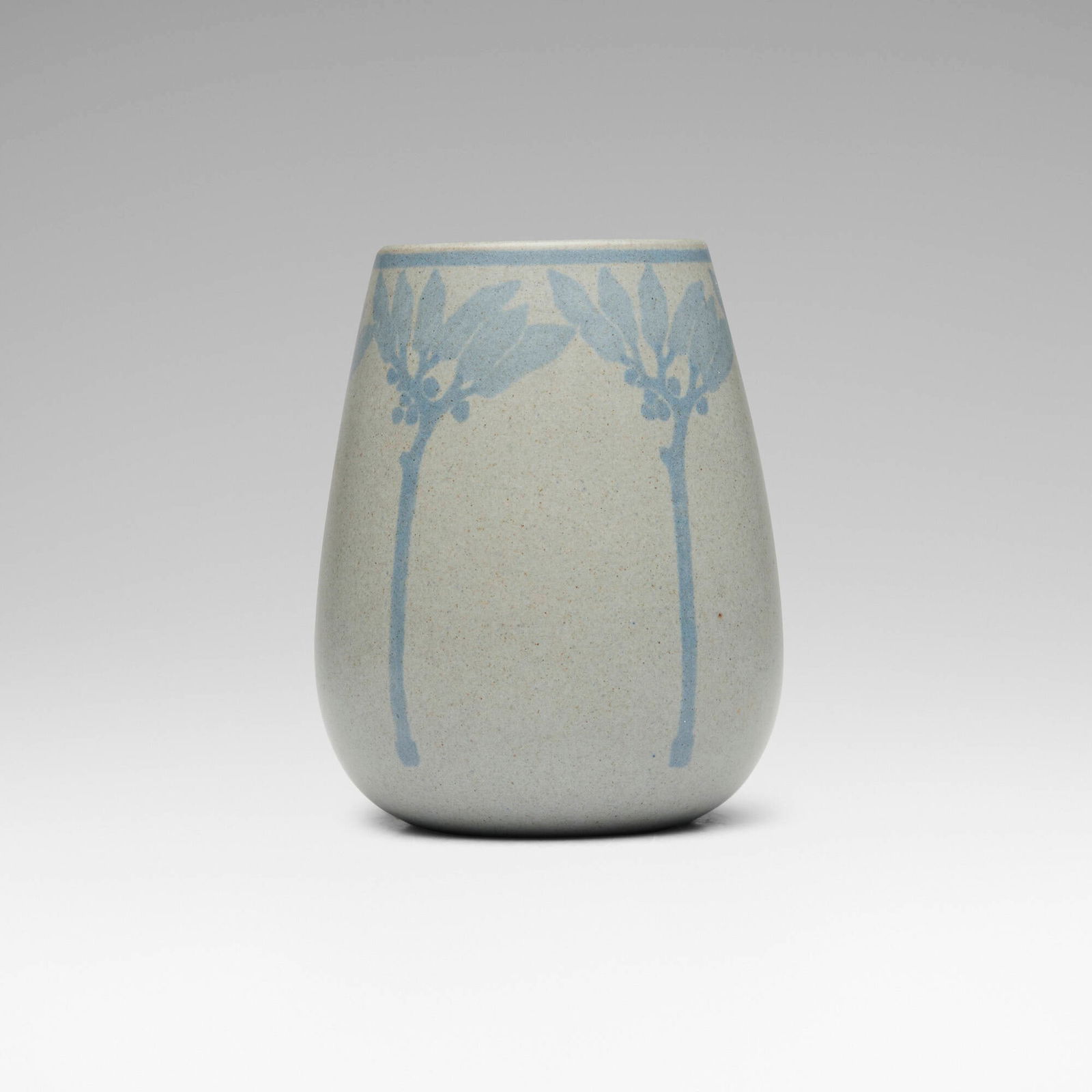 Marblehead Pottery, Vase with leaves and berries (1 of 3)
