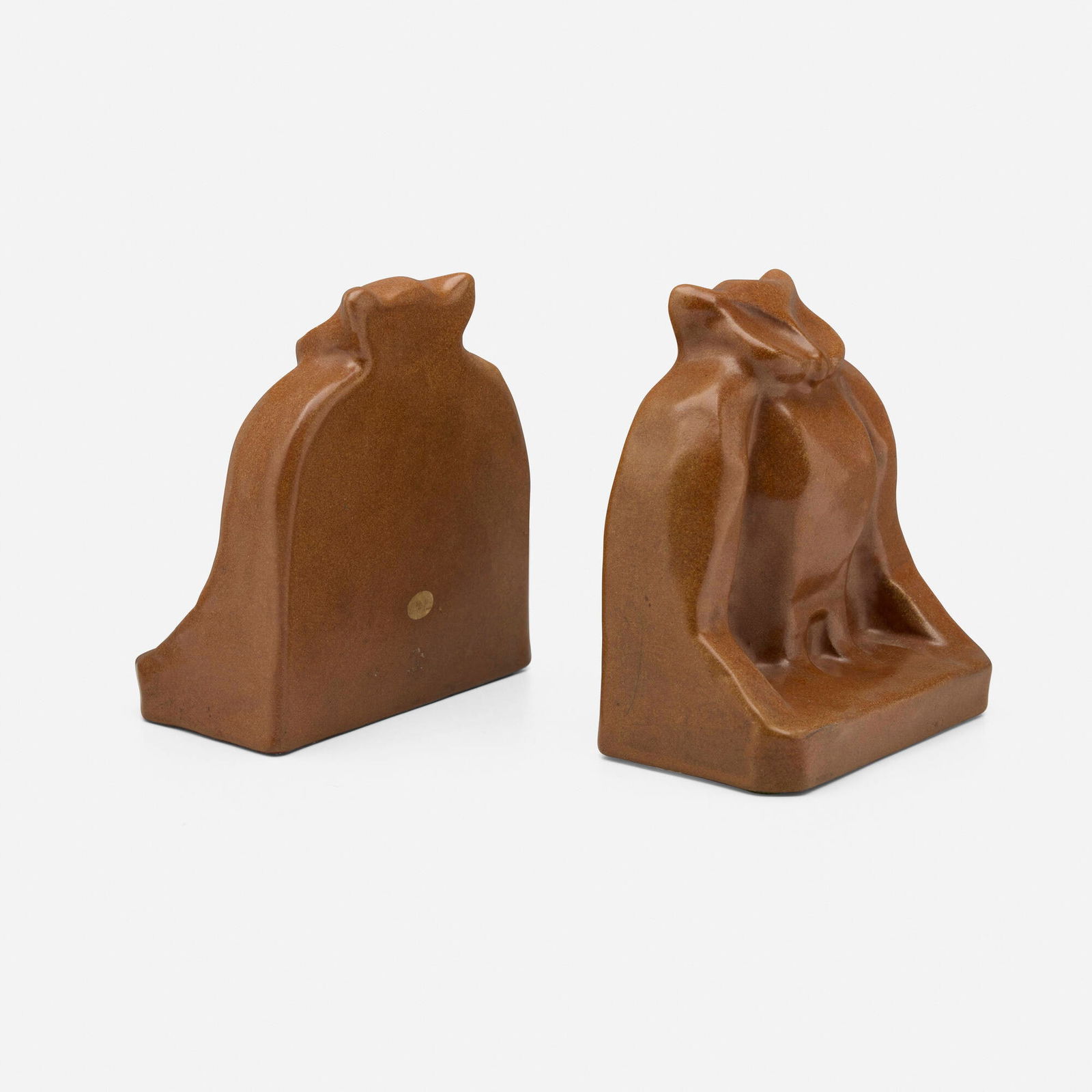 Marblehead Pottery, Owl bookends, pair - 3