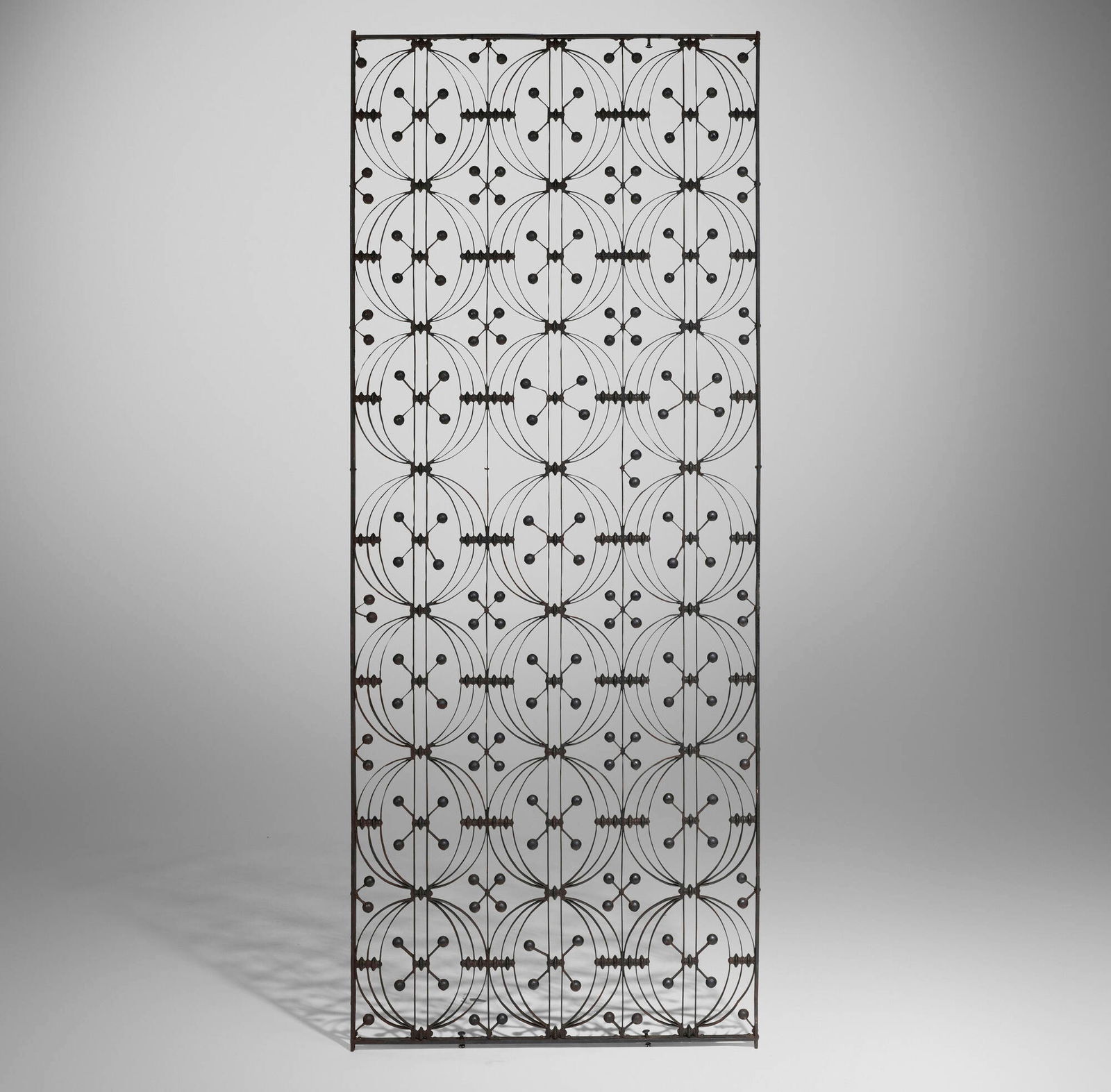 Dankmar Adler and Louis Sullivan, Elevator grille from the Chicago Stock Exchange Building: Dankmar Adler and Louis Sullivan Elevator grille from the Chicago Stock Exchange Building Winslow Brothers USA, 1893 wrought iron 74 h x 29.5 w x 1 d in (188 x 75 x 3 cm) Provenance: Chicago Stock
