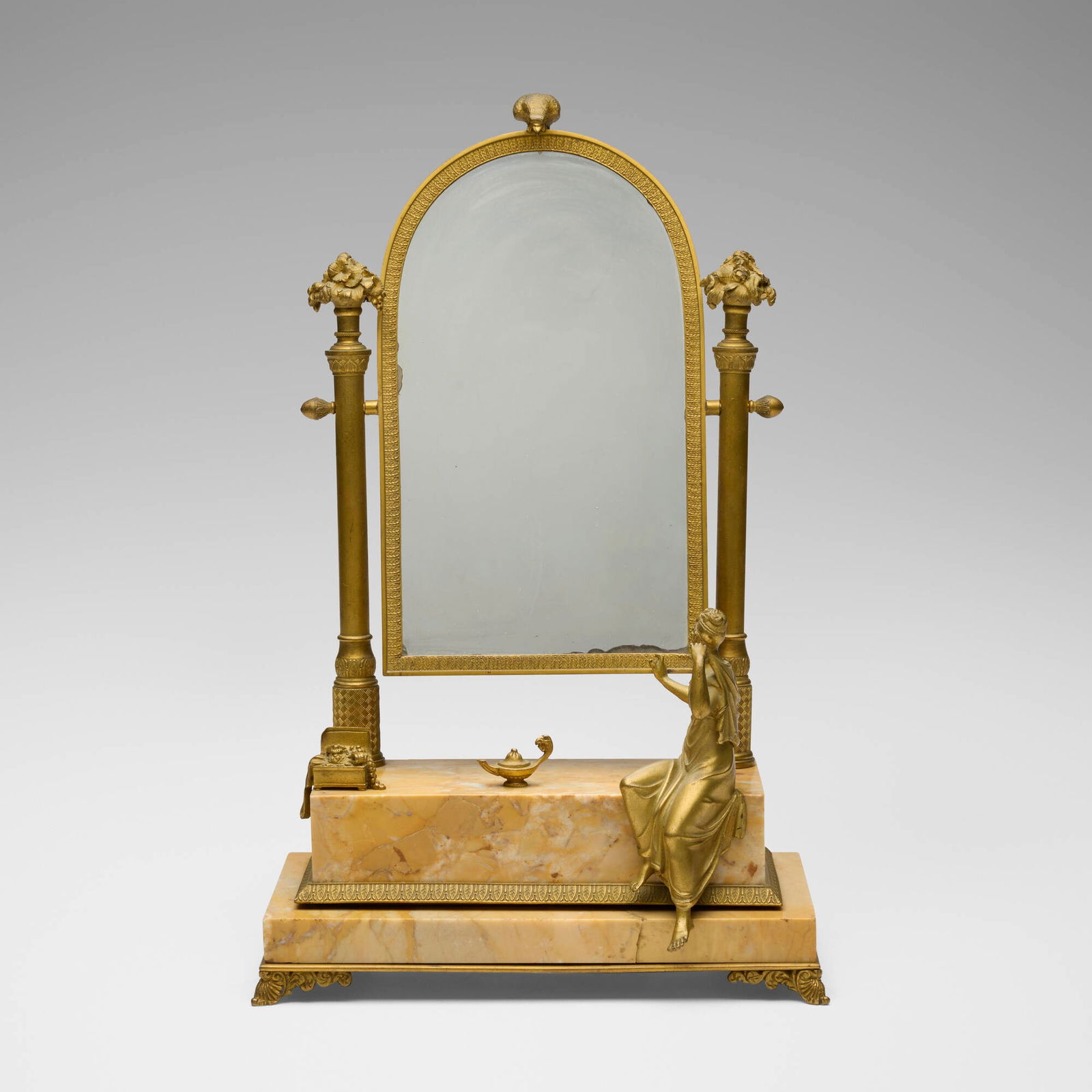 French, Empire vanity table mirror - 2
