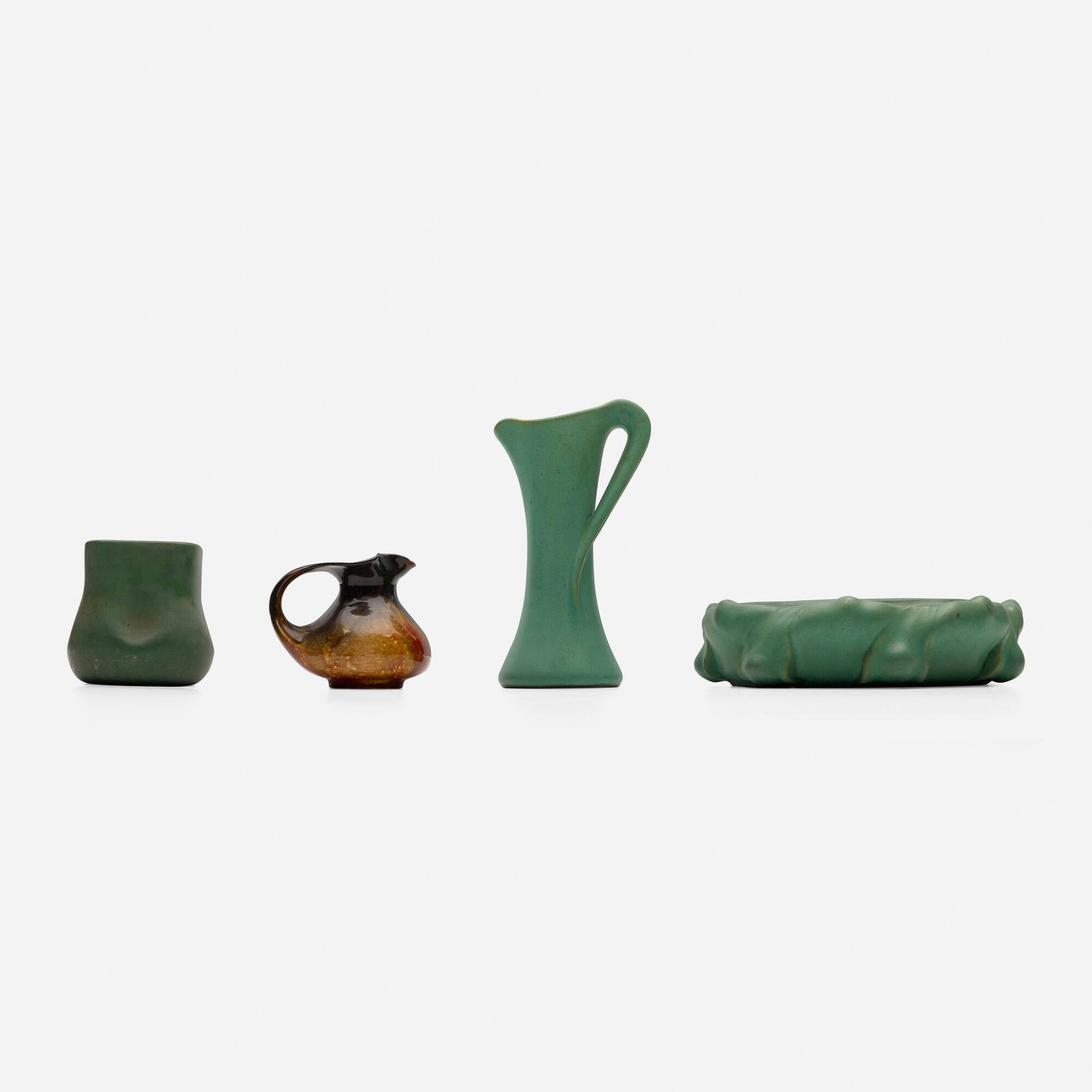 Teco Pottery, Collection of four works (1 of 4)